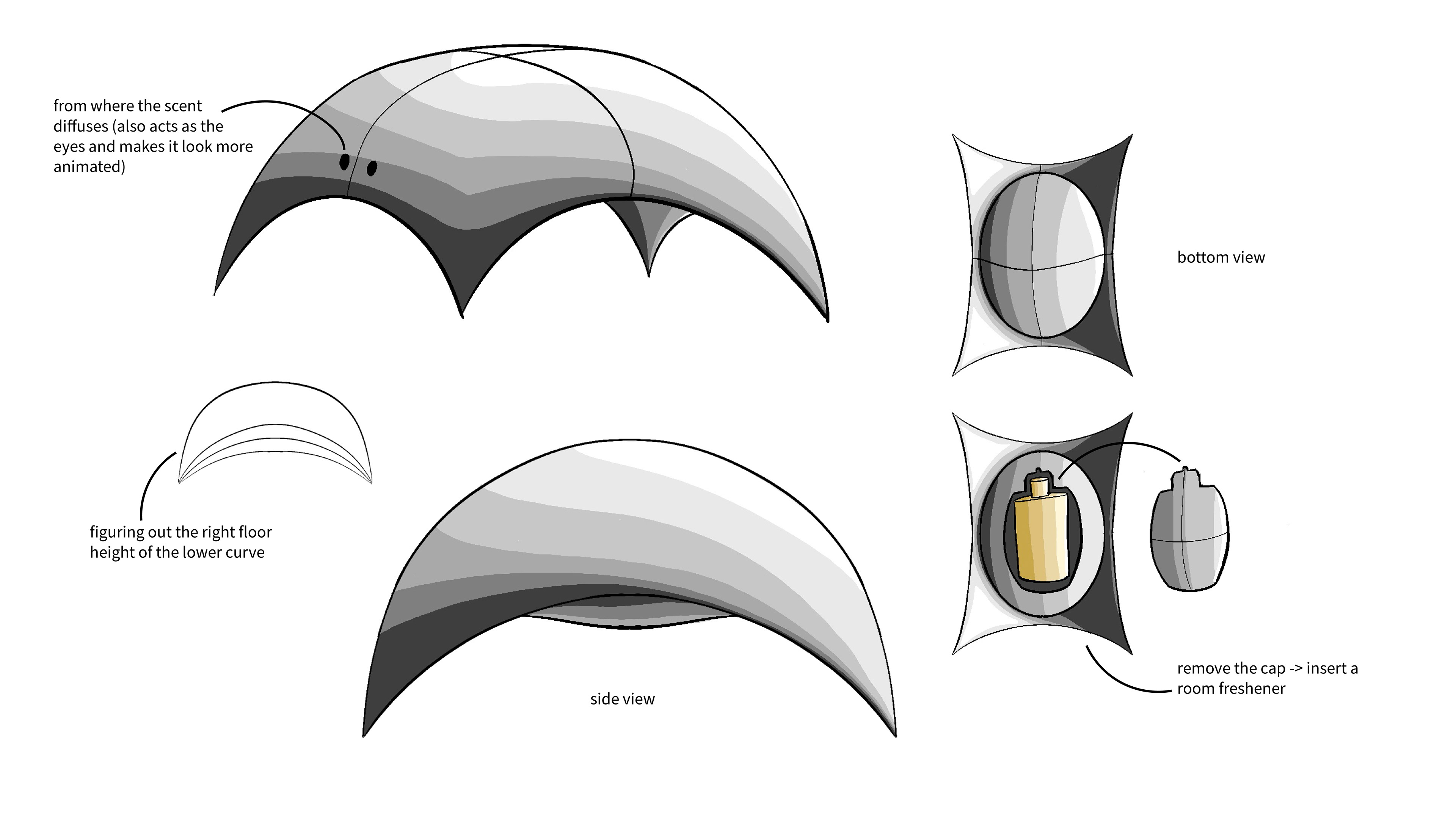 Idea 1: Sculptural diffuser