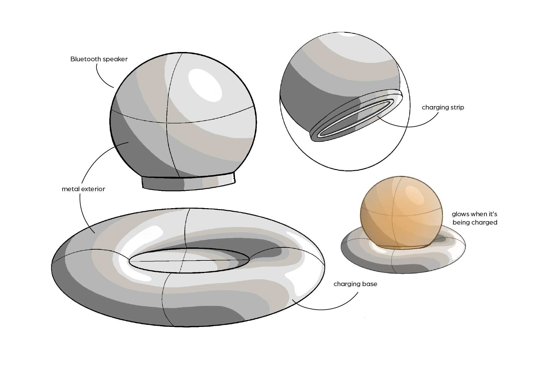 Idea 2: Bluetooth speaker and lamp
