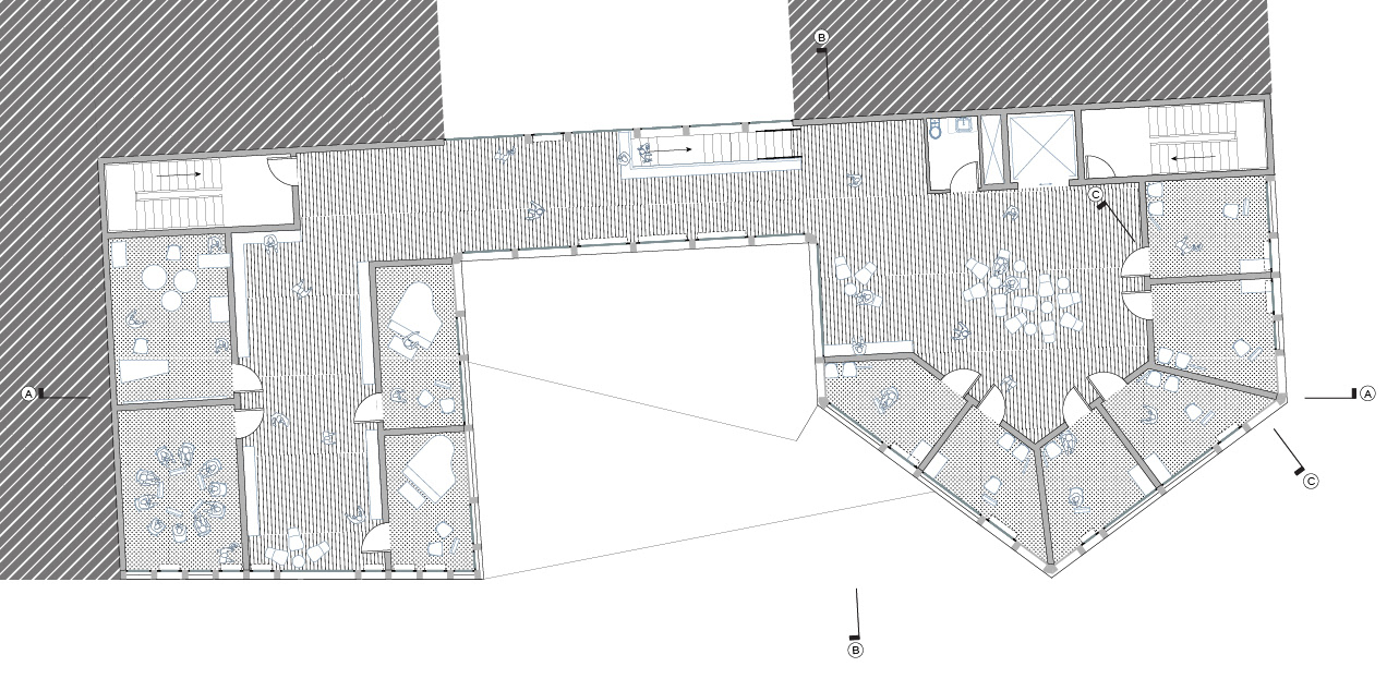 FOURTH FLOOR | PIANO ROOMS, SECTIONAL ROOM, DRUM ROOM, PRACTICE ROOMS