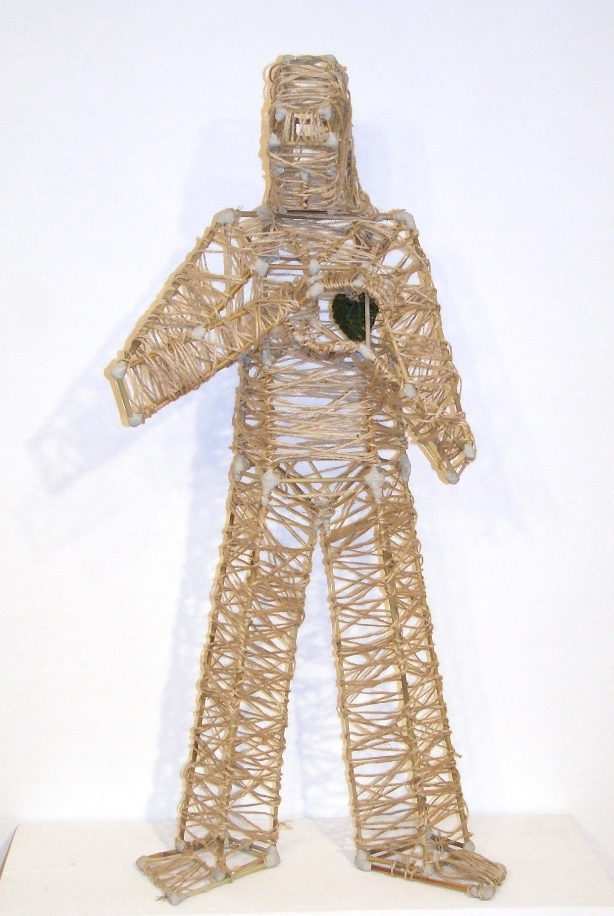 Vihrea. (bamboo, jute twine and epoxy putty sculpture)