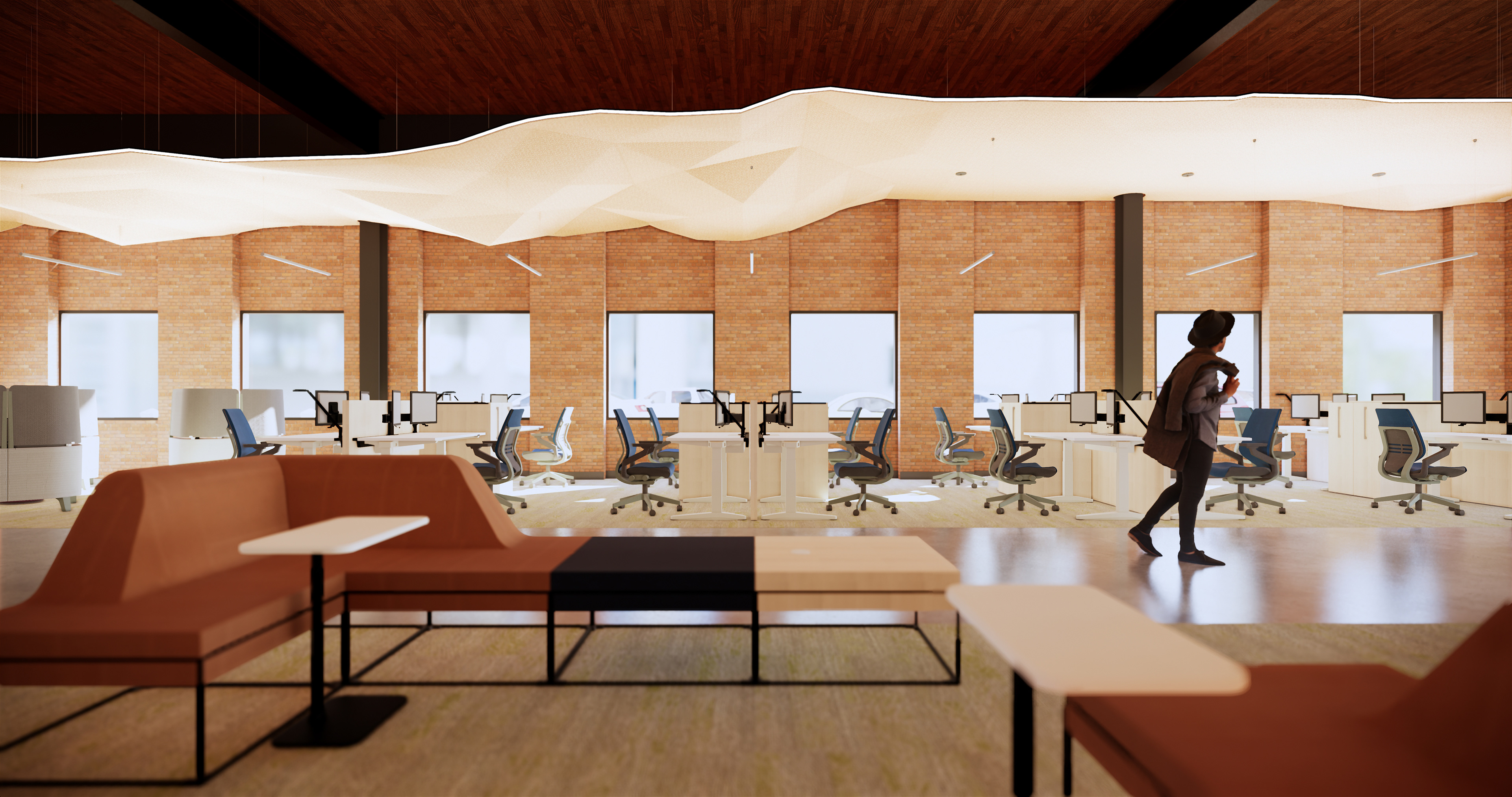Open Office Benching