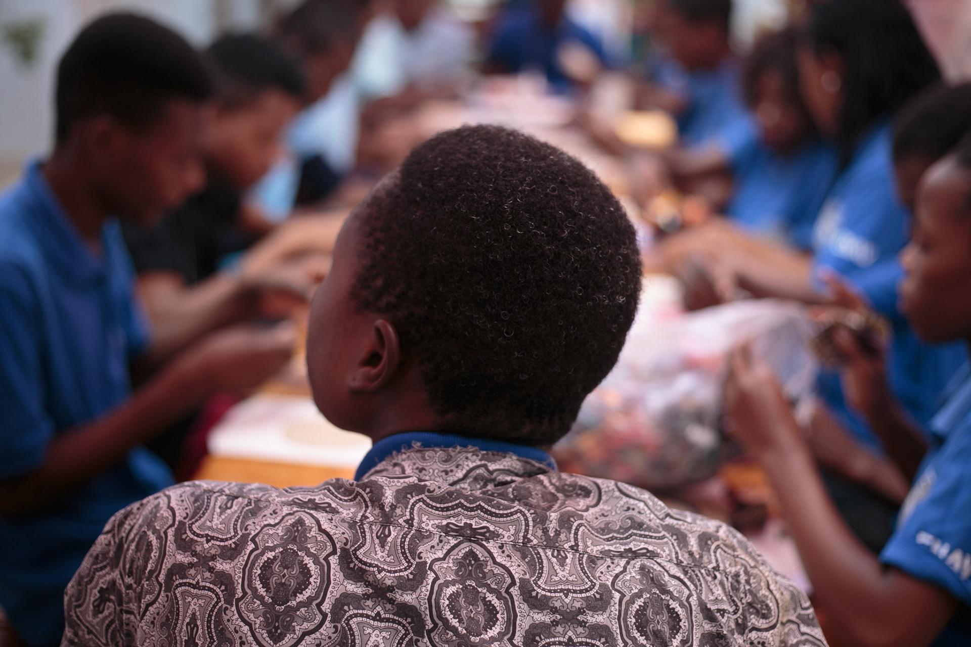 Oficina com estudantes da Escola de Artes Visuais de Maputo