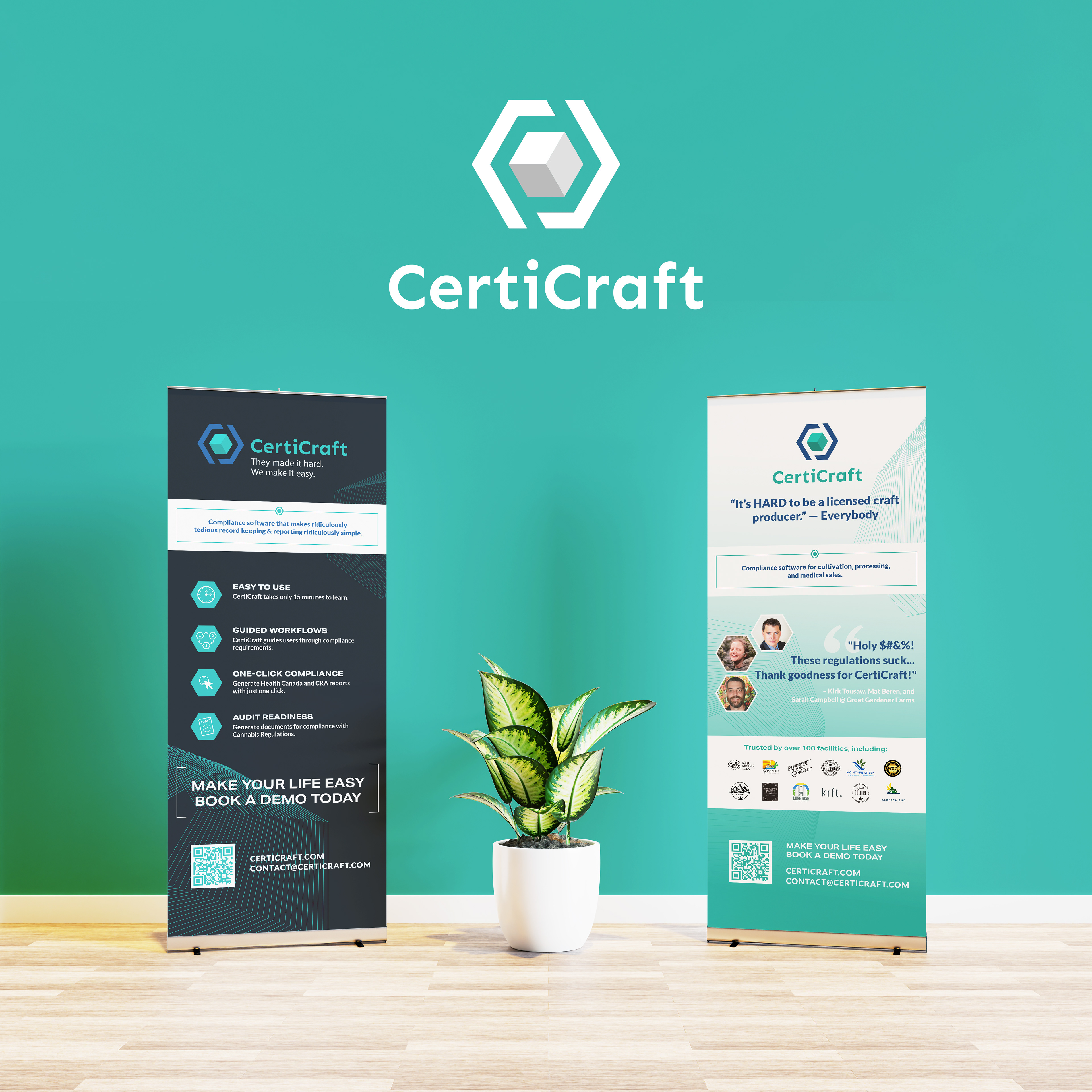 Banner design for Certicraft