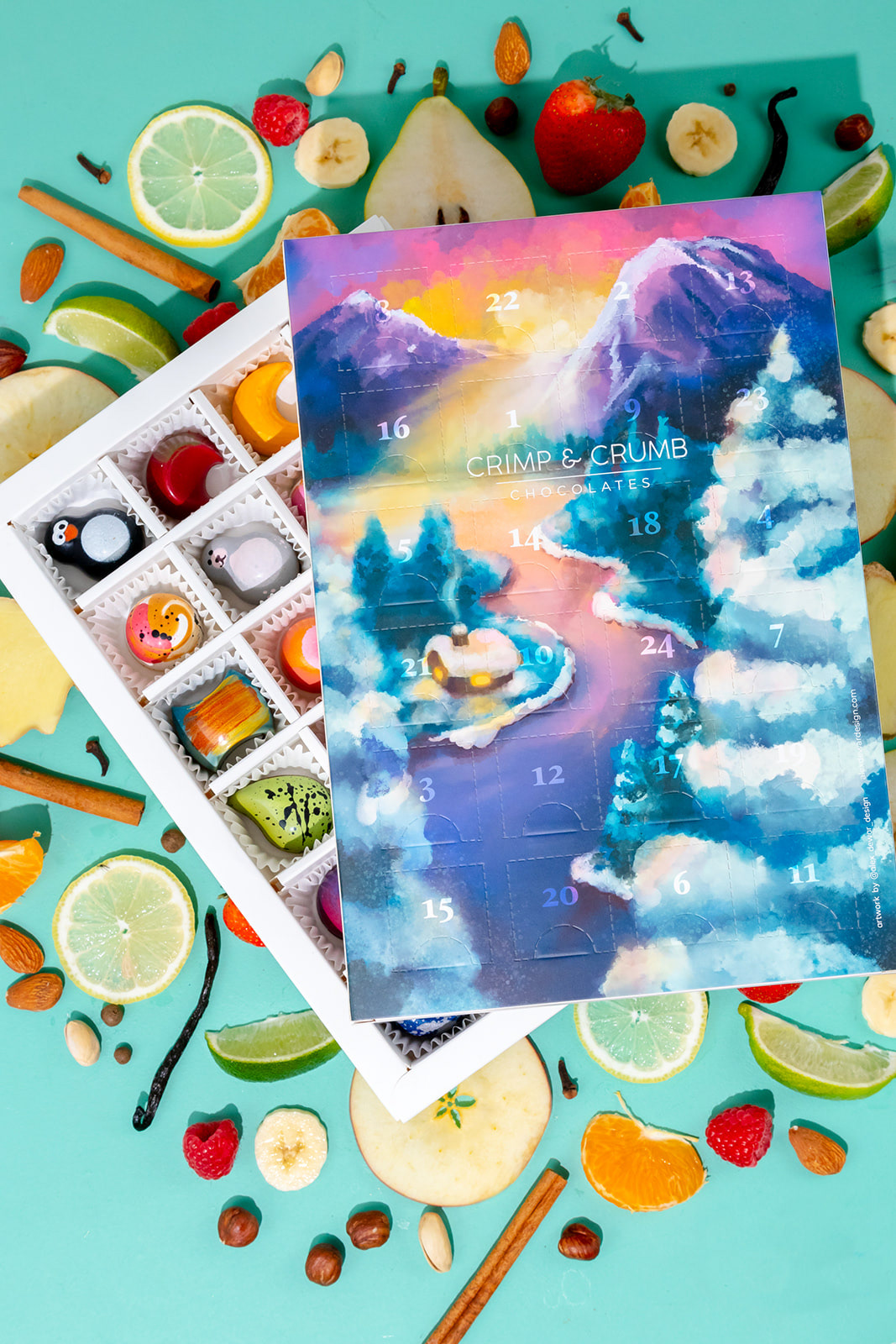 Watercolour style illustration for Crimp & Crumb