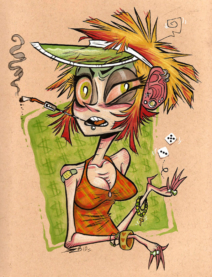 Gamblin' (Copic Marker)