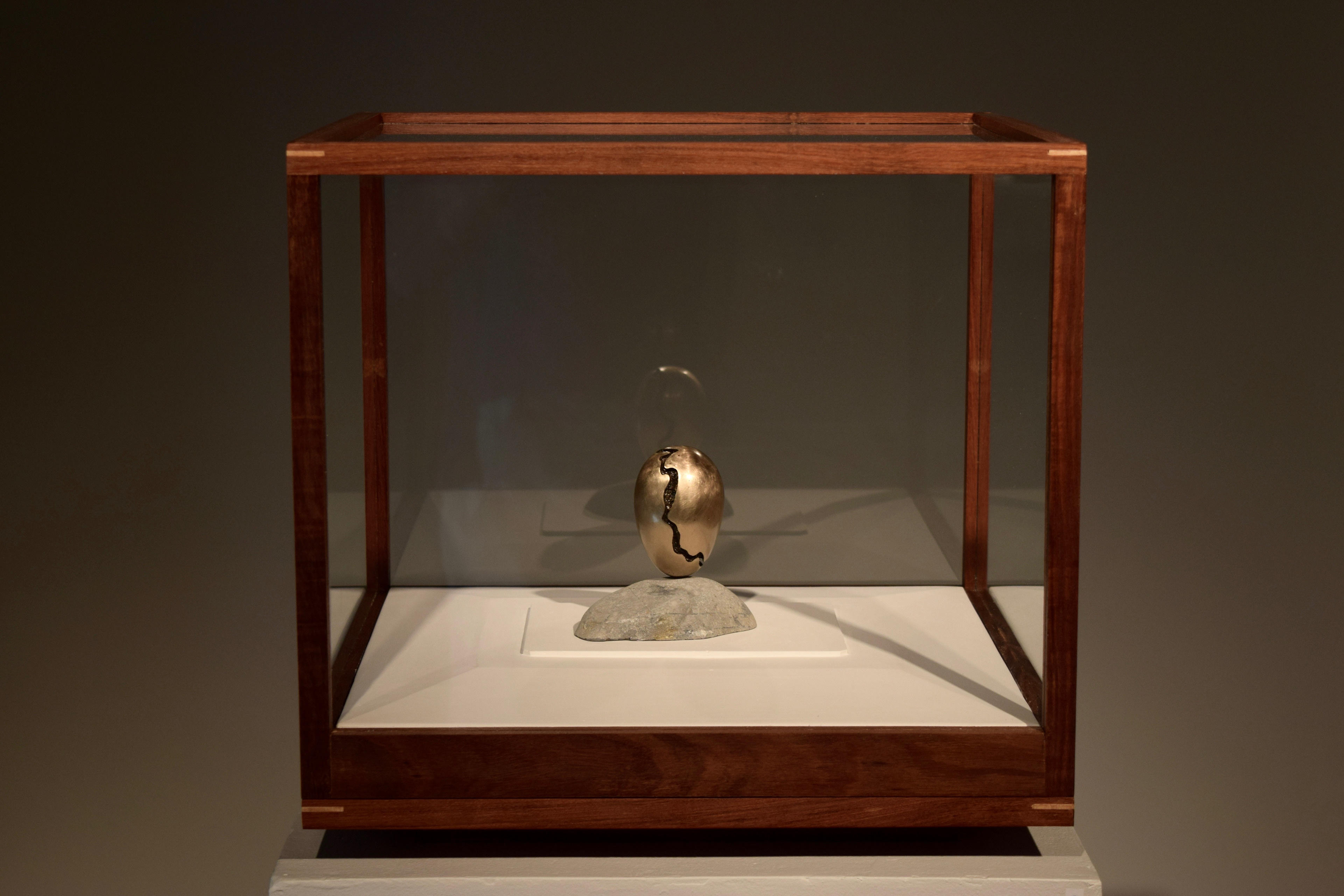 "Monument 1." Bronze, plaster, stone, wood. 2016
