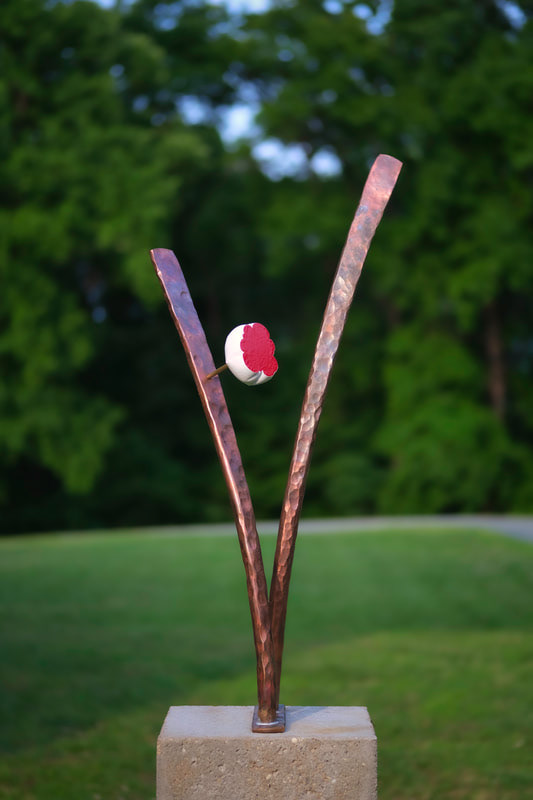 untitled. Copper, cement. 2019