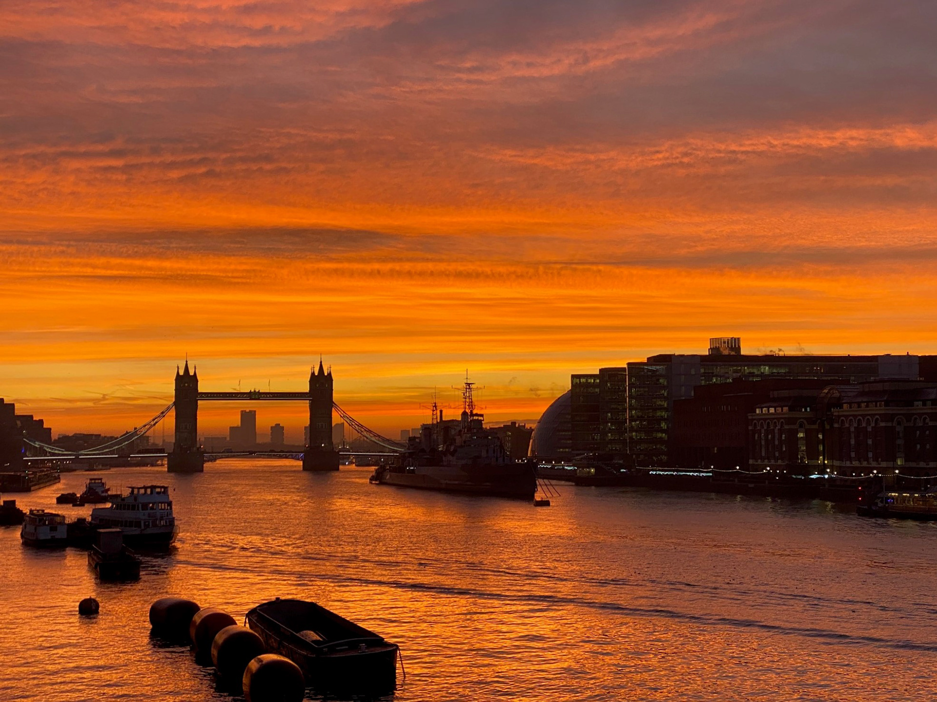 Tower Bridge at sunrise