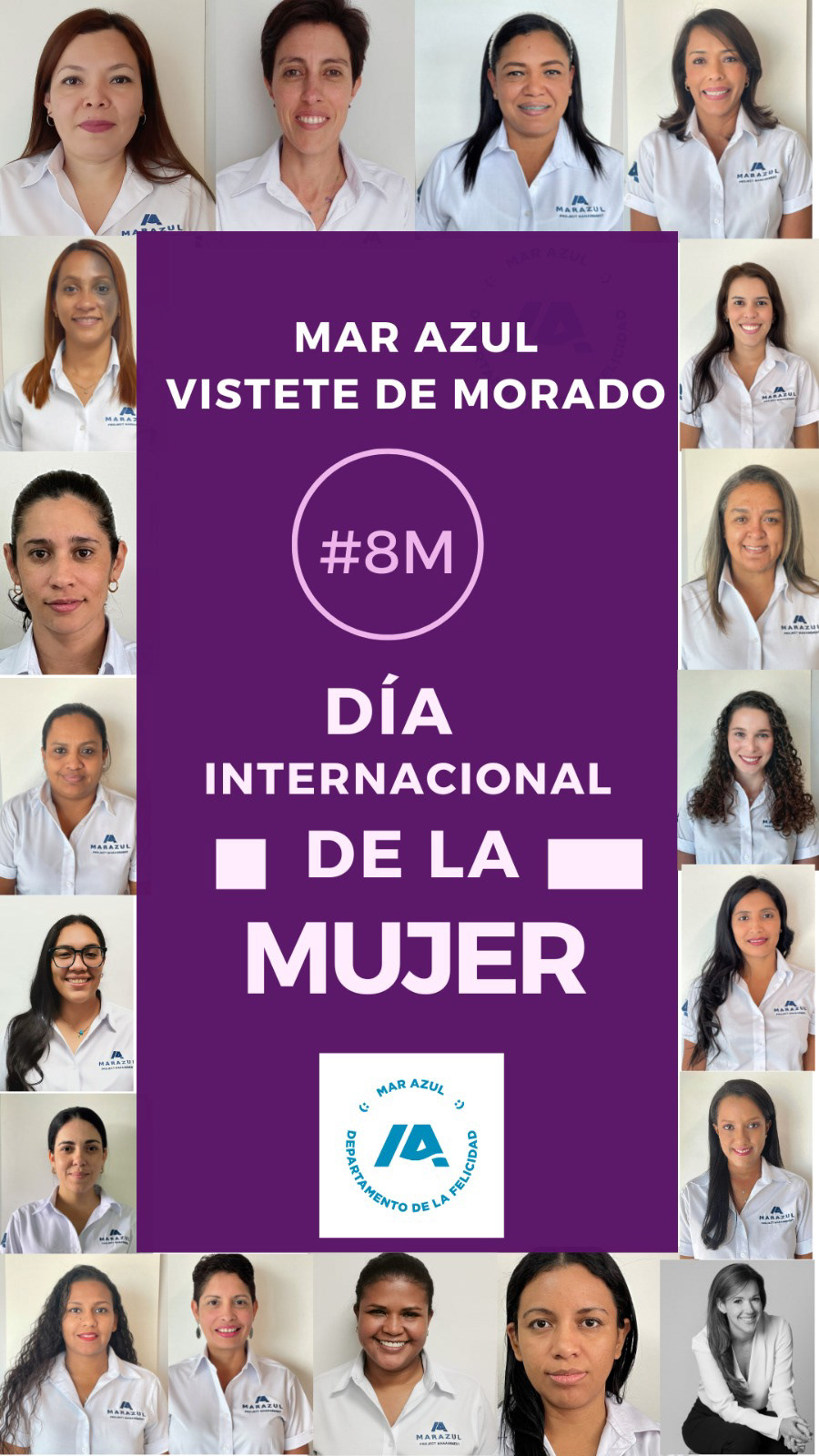 Nuestor equipo de Mujeres Mar Azul siempre dispuestas Conmemoran el Día Internacional de la Mujer
