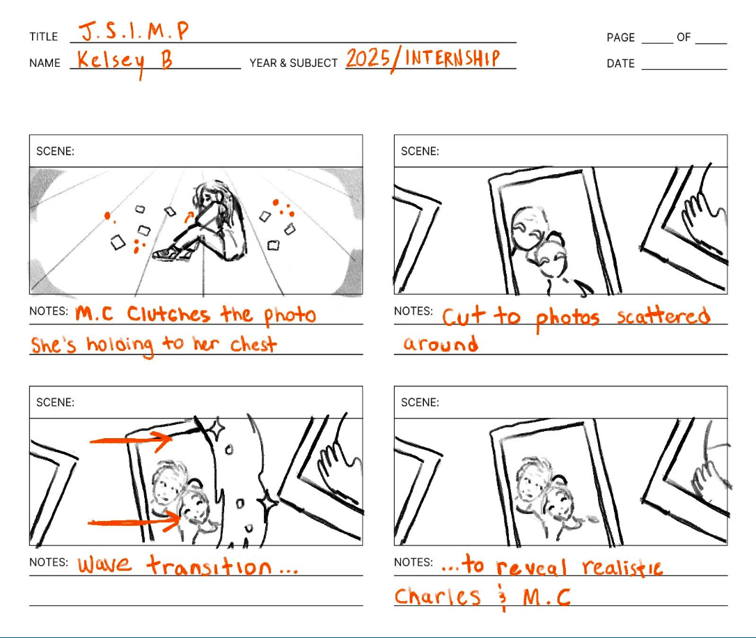 Sophomore film storyboard 2/2