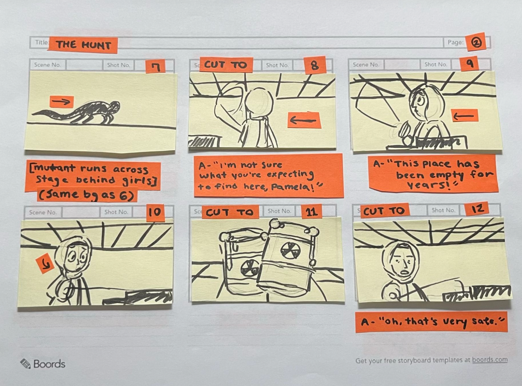 "Hunted" Storyboard Snippet 2/3