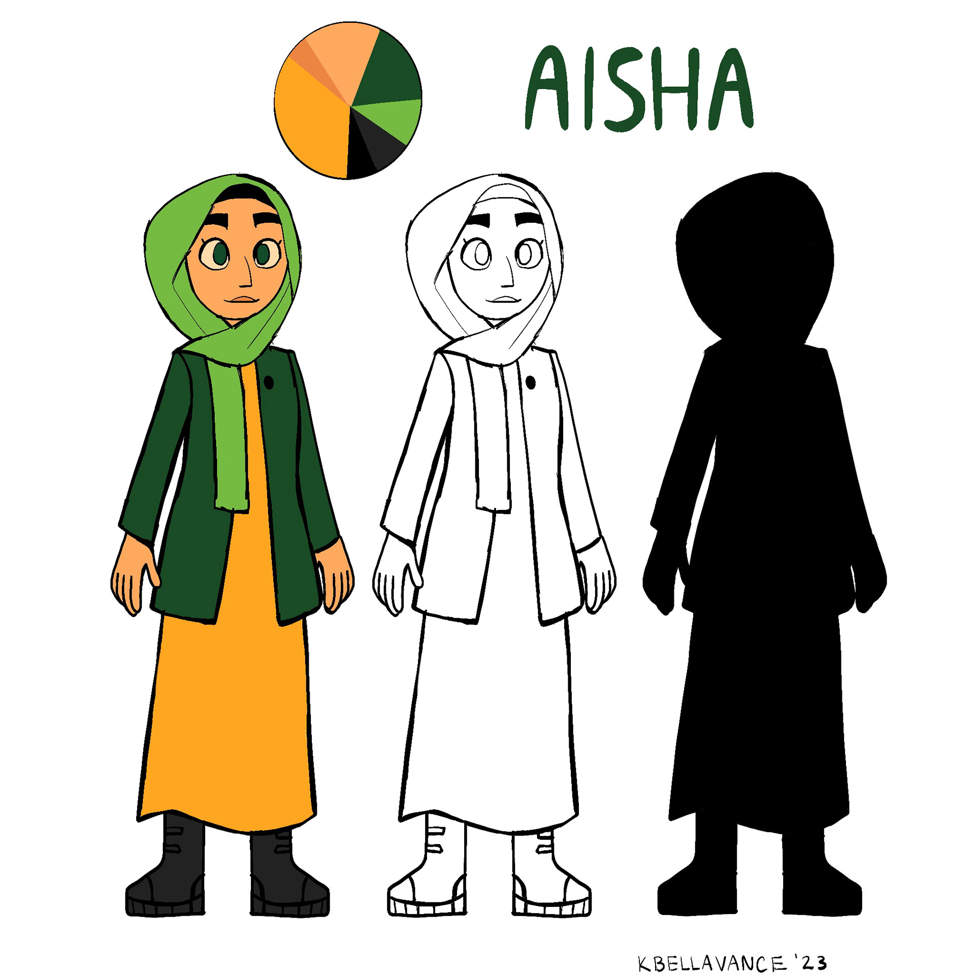 "Hunted" Aisha Character Mockup