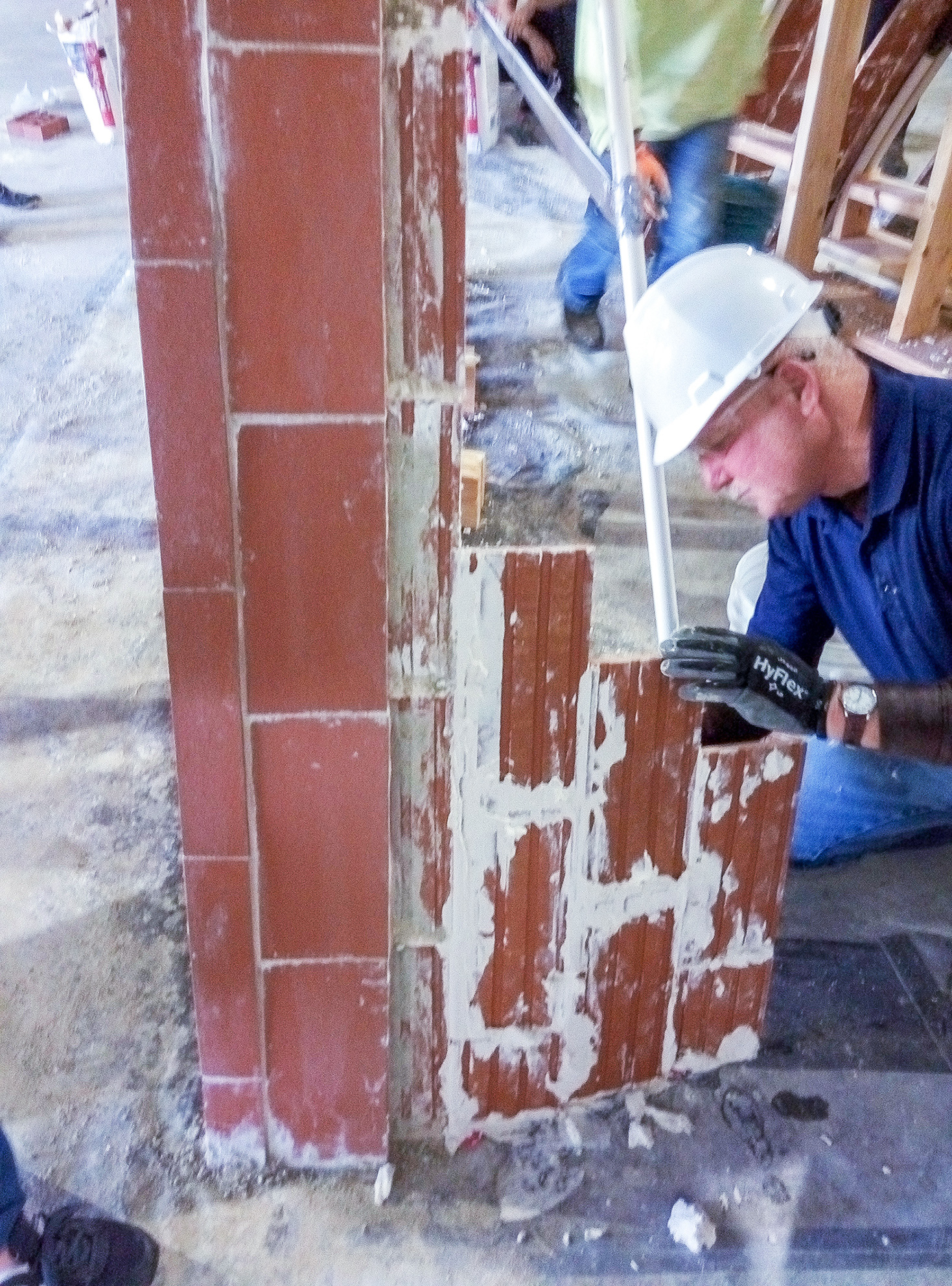 Widening the arch to increase strength as part of the Funicular tested design.