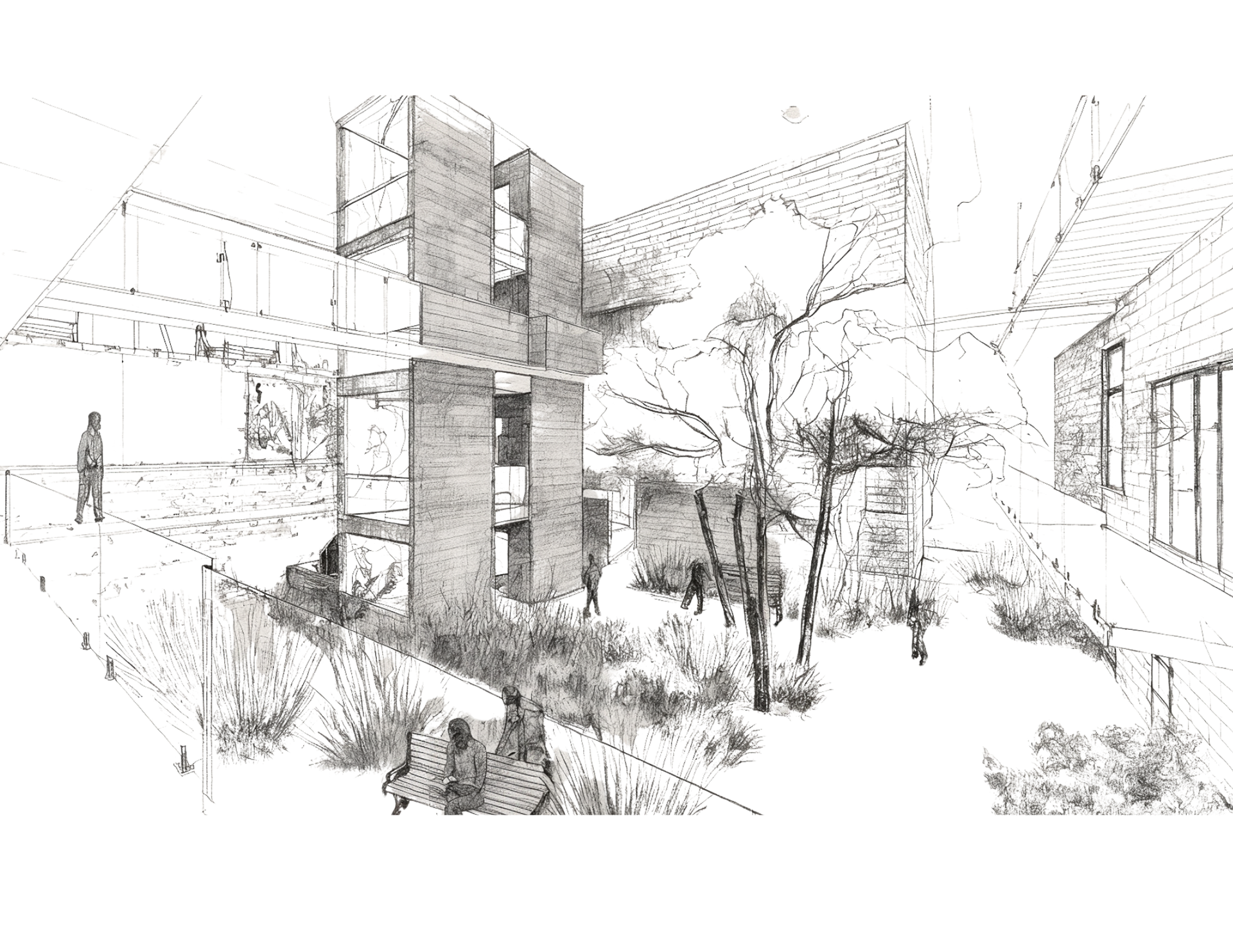 INTERIOR COURTYARD SKETCH