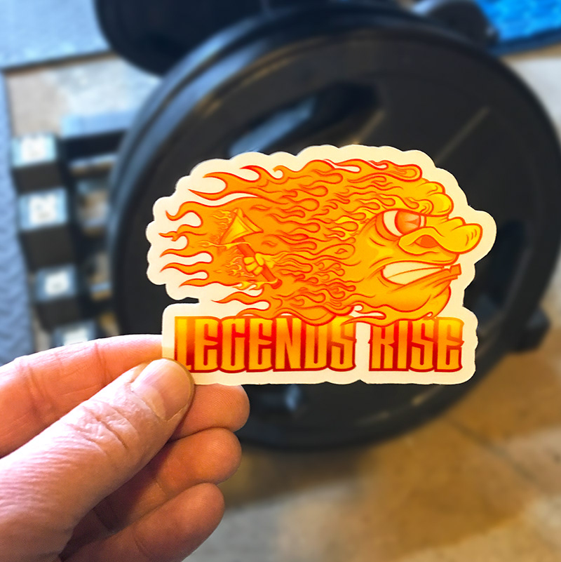 simeone graphix legends rise vinyl sticker