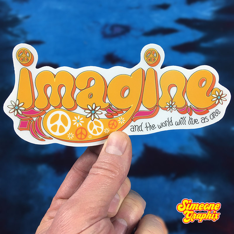 Imagine Sticker