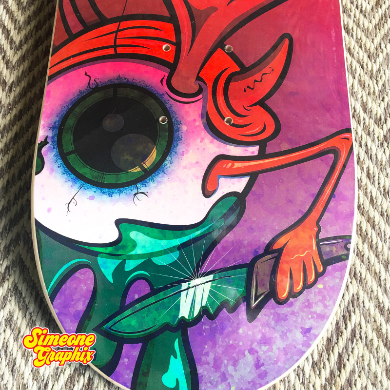 Metal In Your Eye Bottom of Skateboard Detail