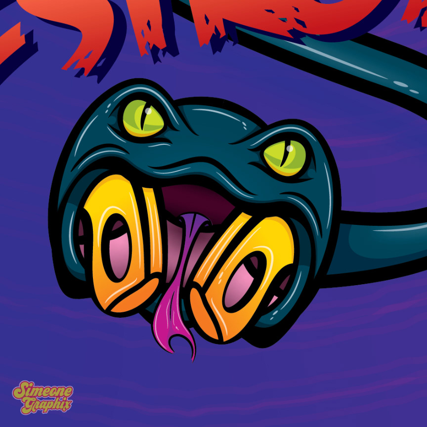 simeone graphix munchies skateboard deck detail 4