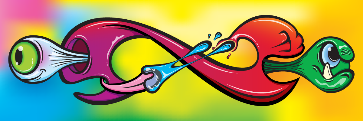 infinite madness graphic created by simeone graphix