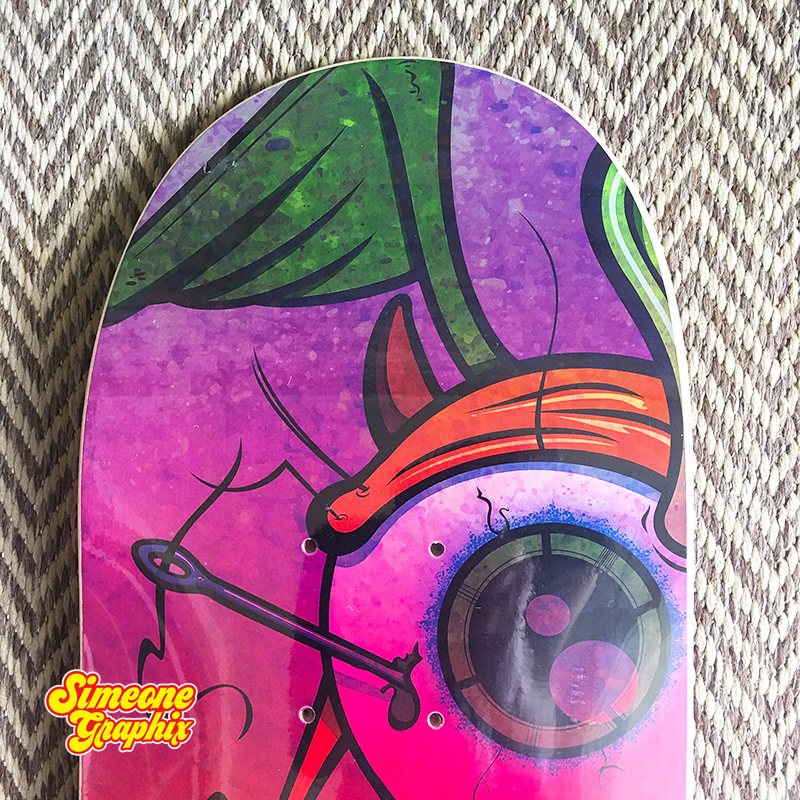 Metal In Your Eye Top of Skateboard Detail