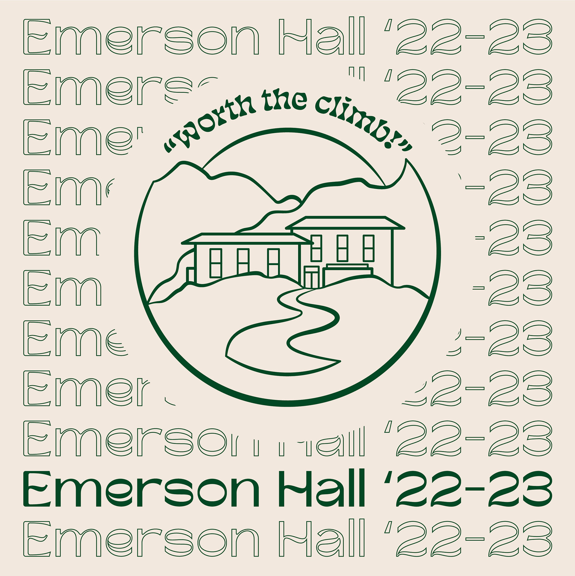 Emerson Hall Tote Bag Design