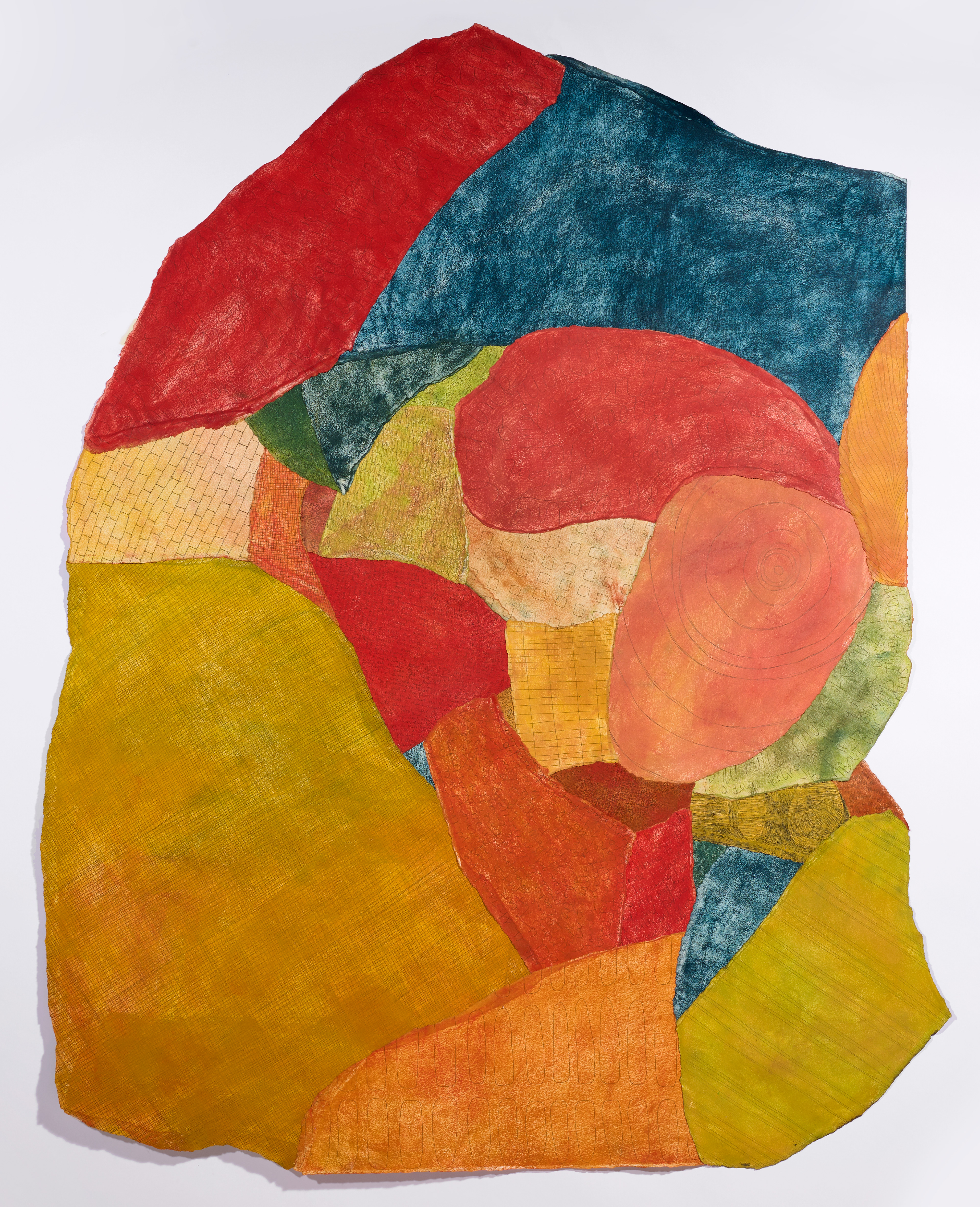 Mind Map III.   52” x 41.5”.    Pastel, Pen, and Acrylic Medium.    2026