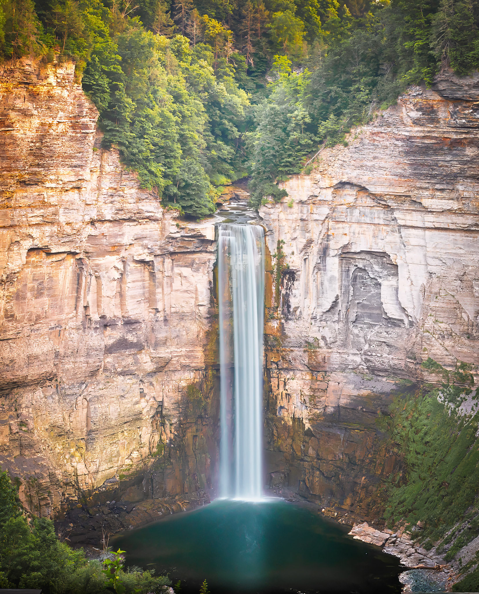 At over 200 feet, Taughannock Falls is the tallest free-fall waterfall east of the Rocky Mountains