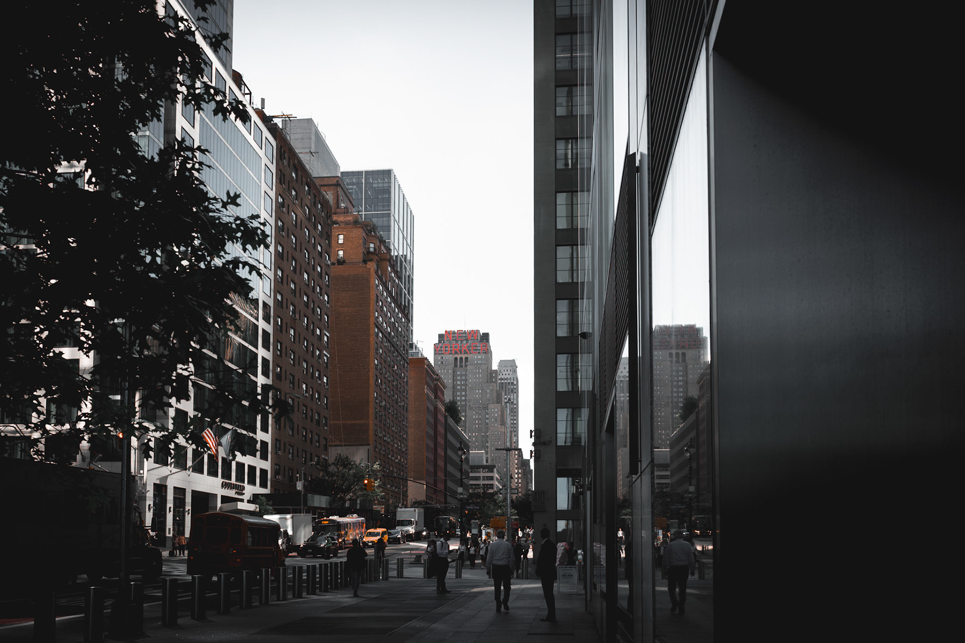 The New Yorker Hotel and 8th Avenue in Manhatten, New York