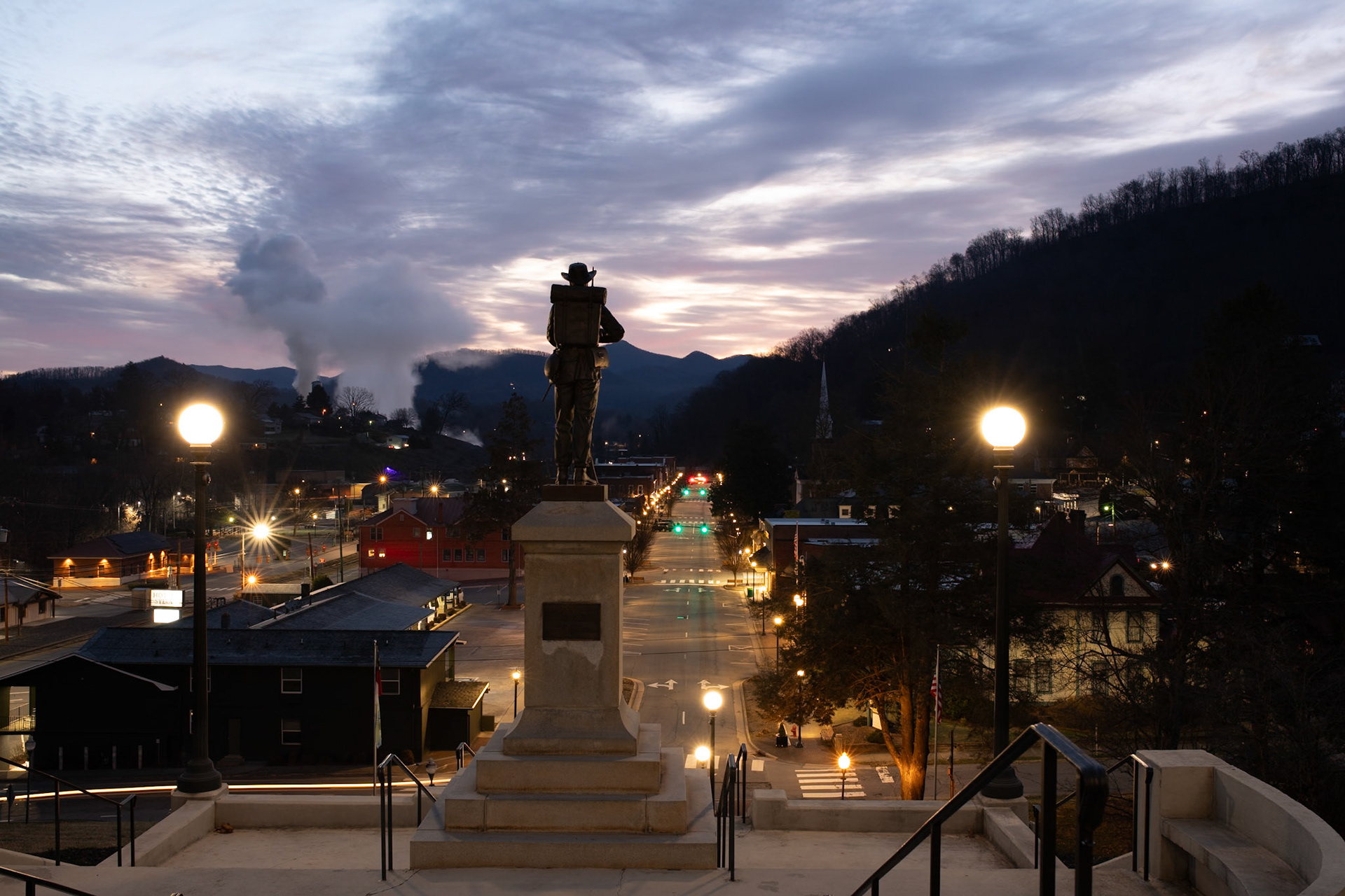 Green meas go in Sylva, North Carolina