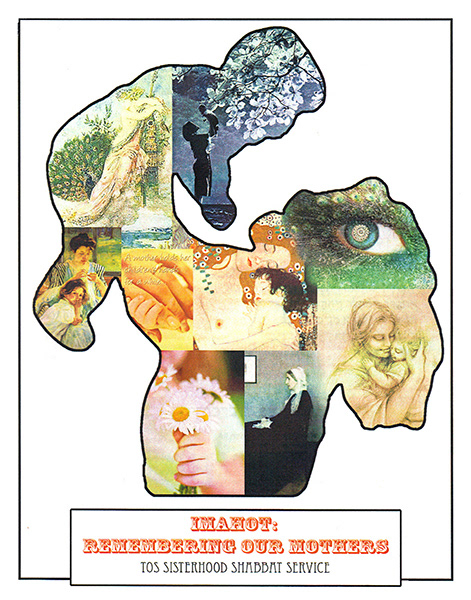 Shabbat Service Booklet Cover Honoring Mother's Day