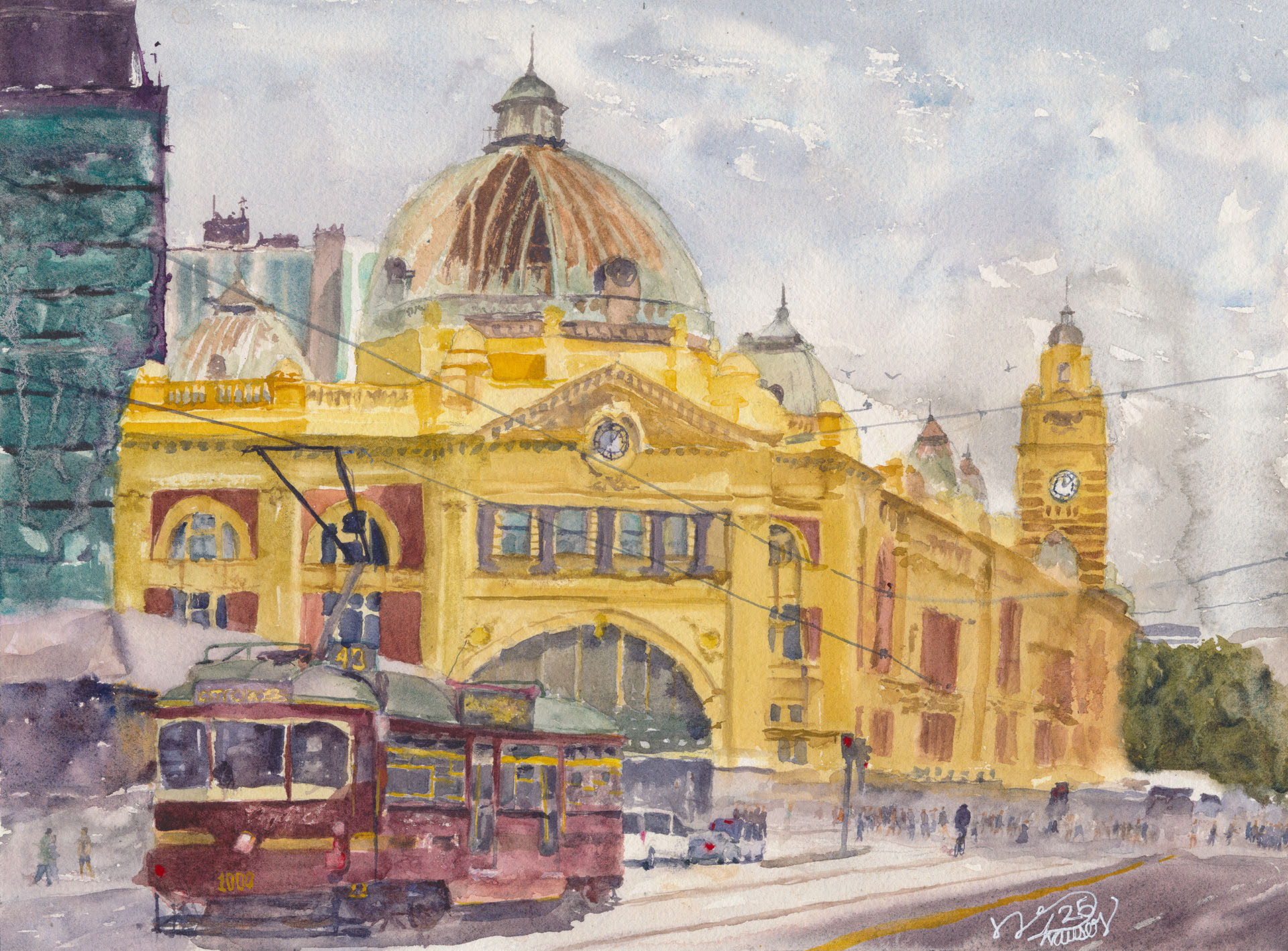 Flinders Street Station 2025 | 15x11in