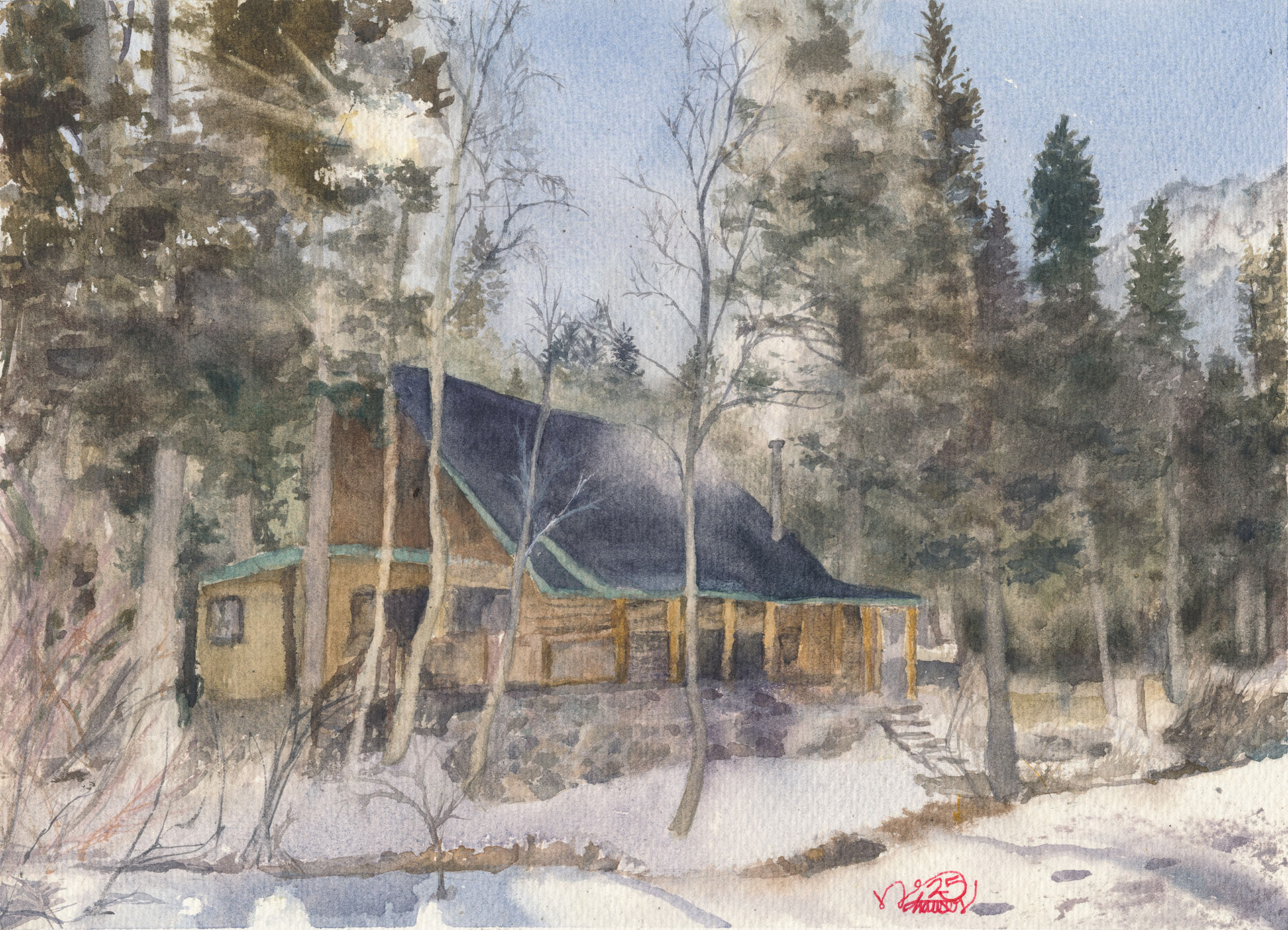 Stater Bros Family Cabin, June Lake Ca 2025 | 15x11in