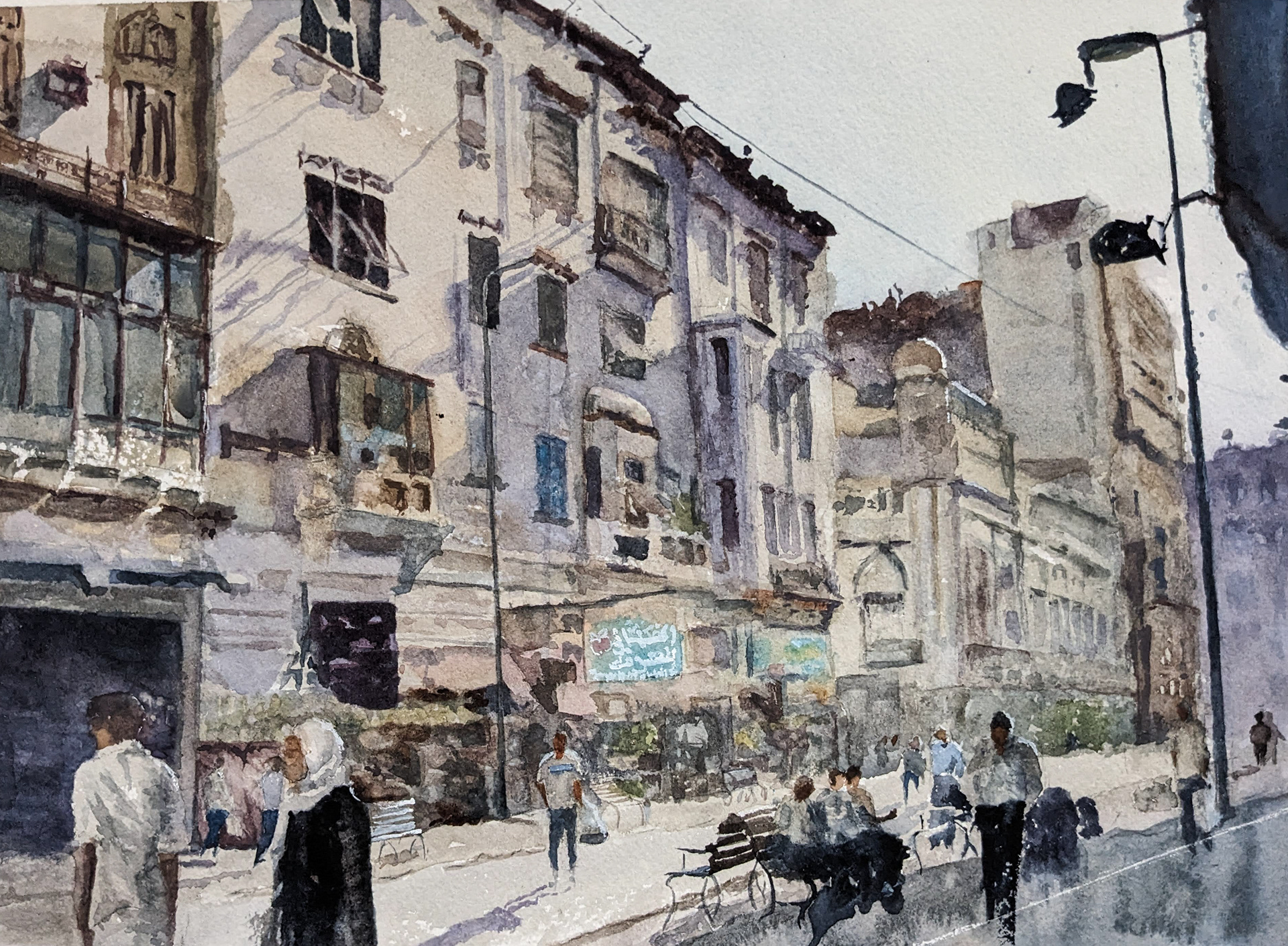 Cairo Streets 2023, 23x31cm
