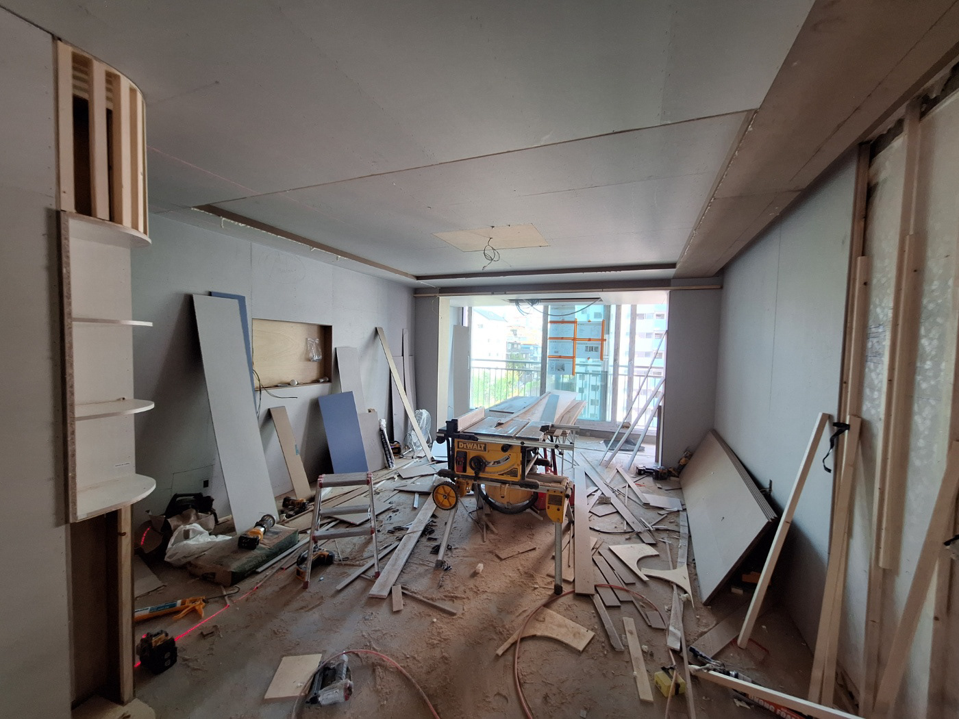 Construction In Progress - Living Room