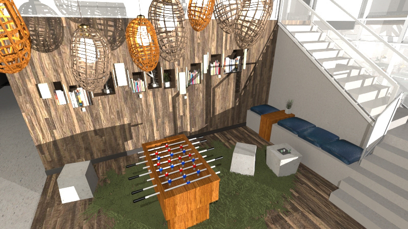 Student Lounge - Niche Bookshelves (Larva)