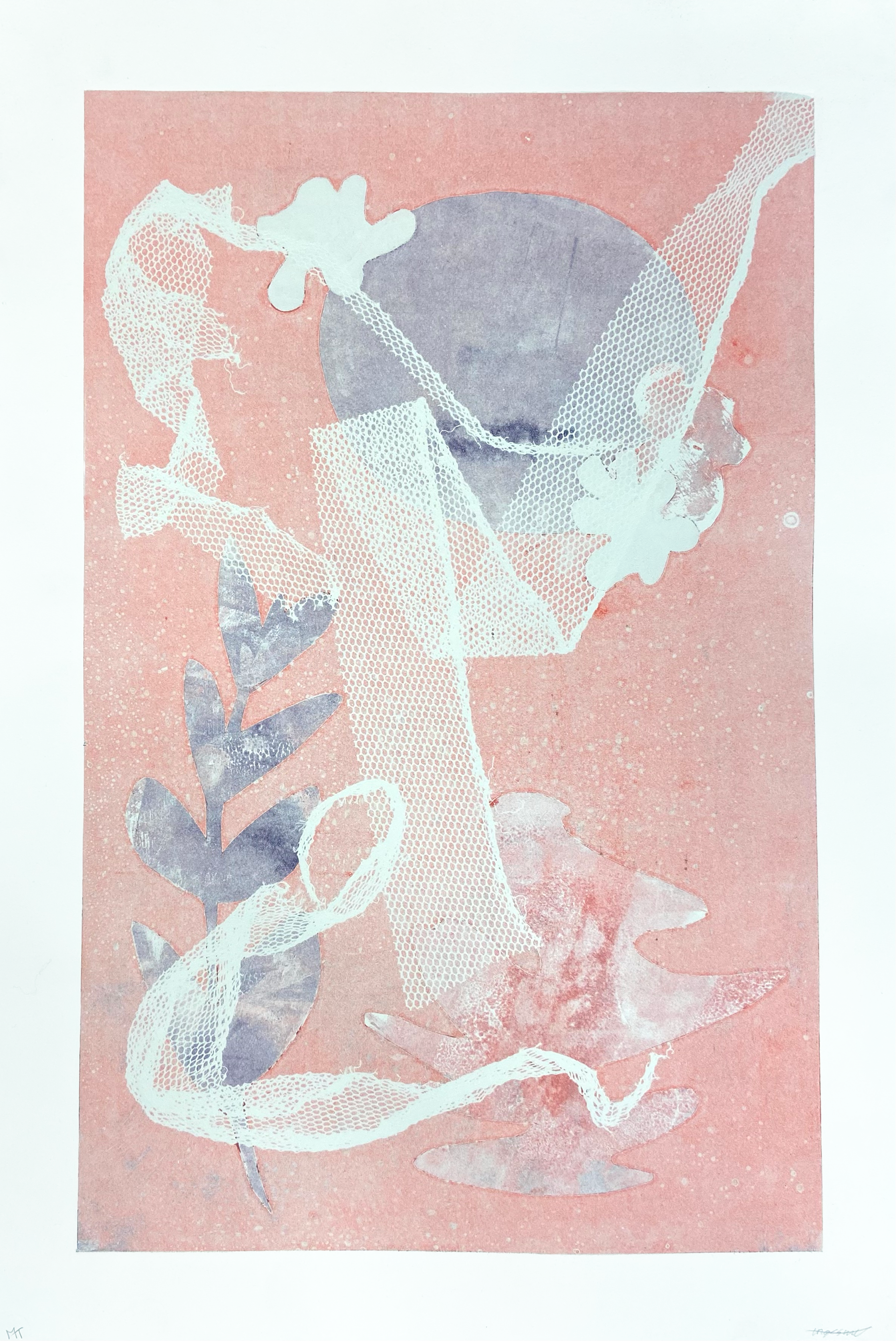 Coral (2023) Monoprint. 38 x 56 cm