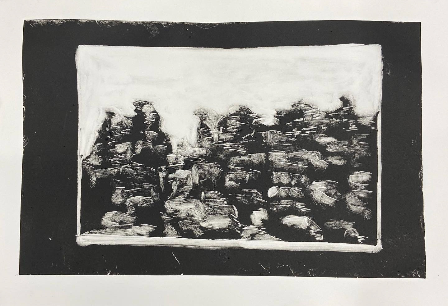 El Torcal (2023) Monoprint. 38 x 56 cm