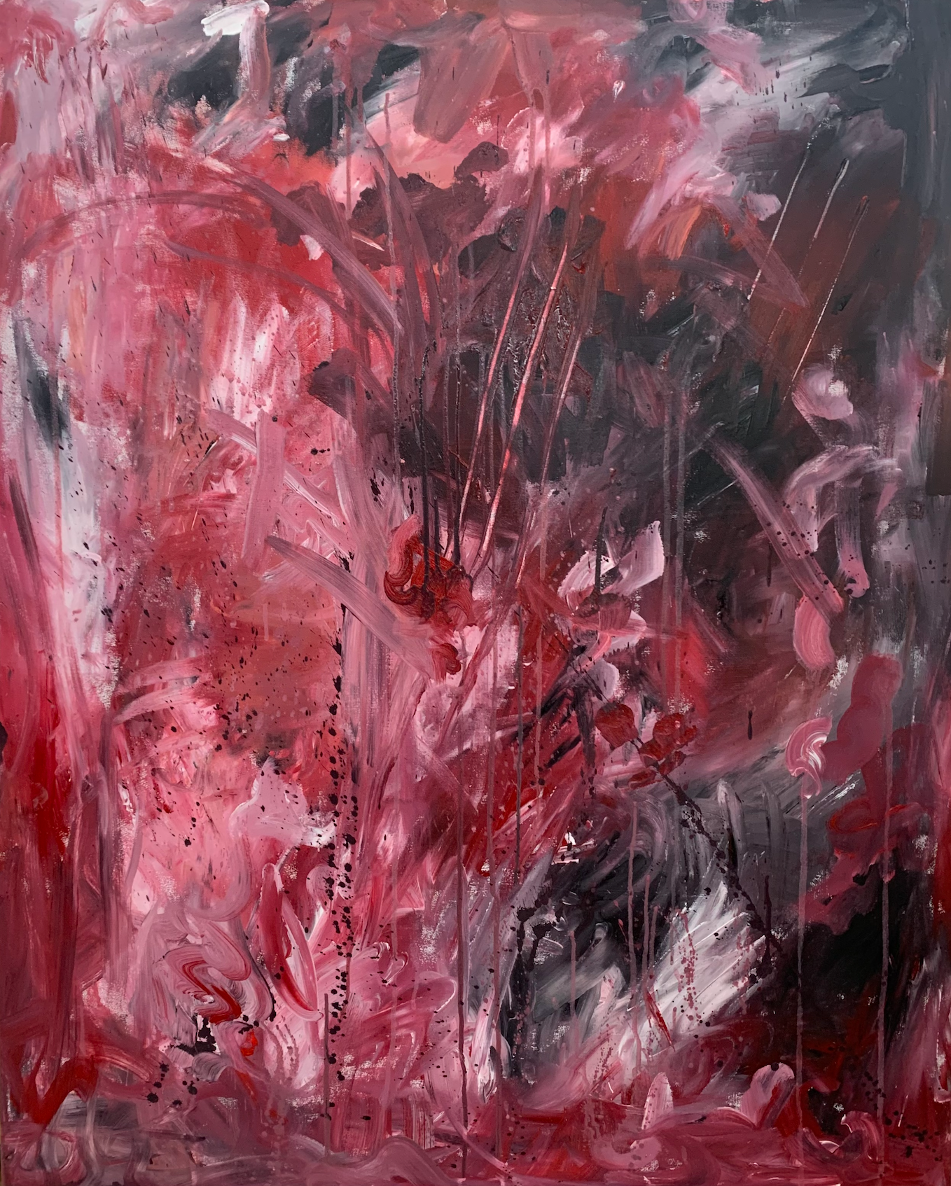 It hurts now, doesn't it? (2021) Acryl op canvas