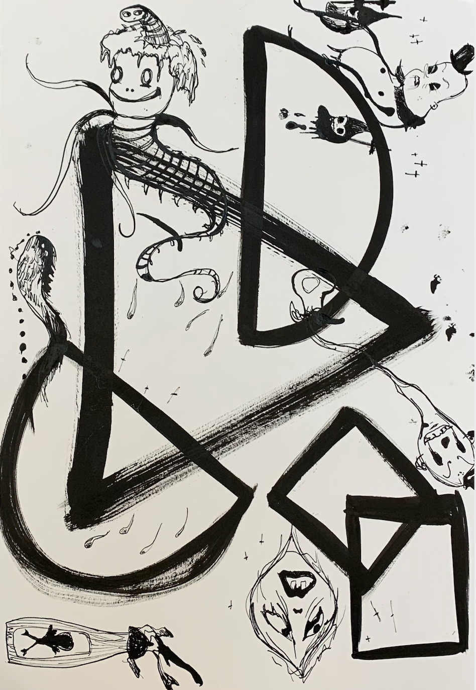 afterlife (2021) inkt op papier