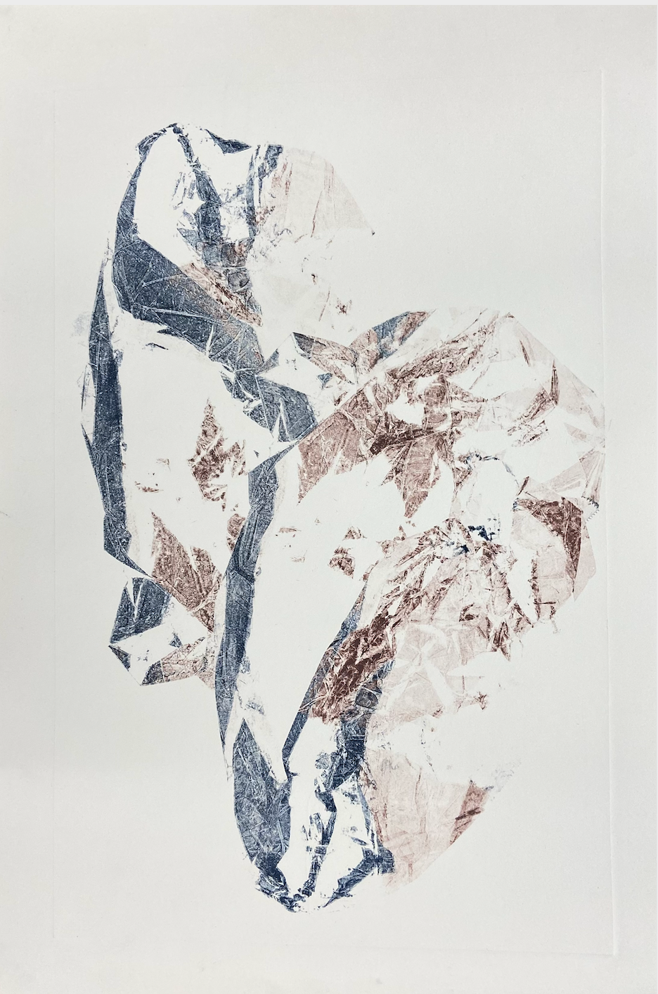 This one is in the bag (2023) Monoprint. 38 x 56 cm