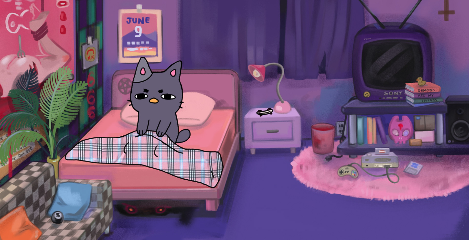 CATDUCK'S Bedroom - Background Design
