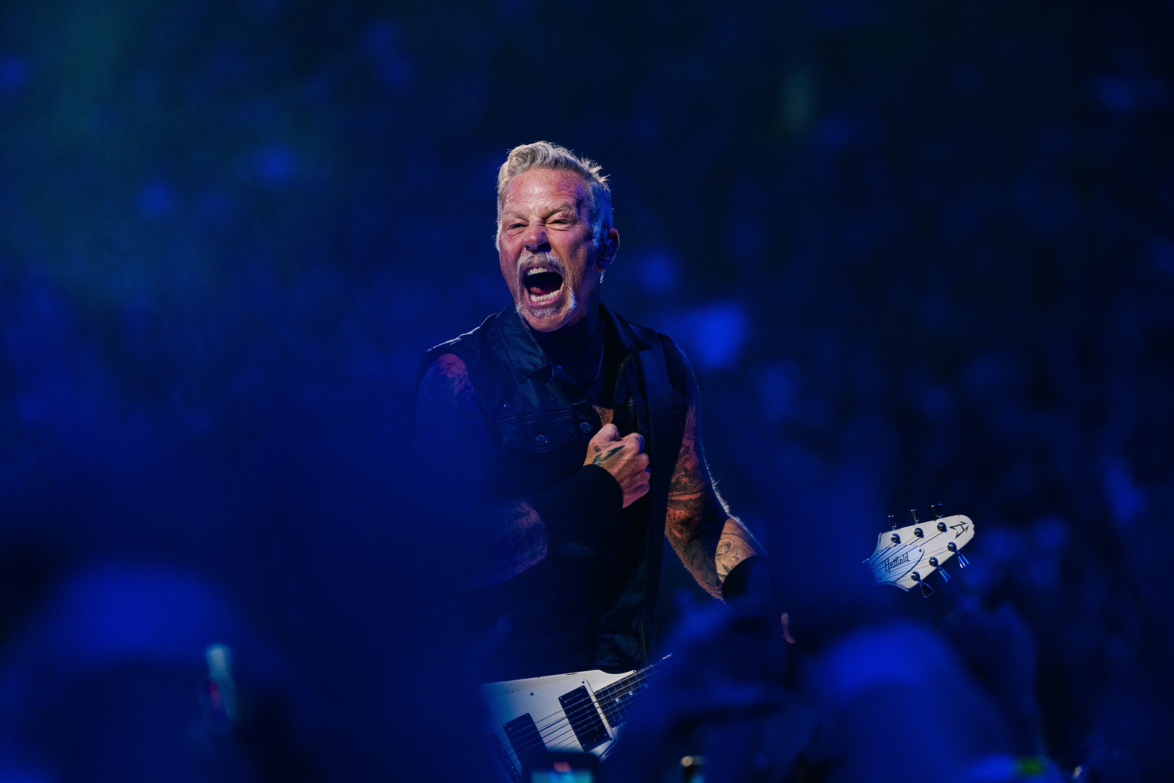 James Hetfield of Metallica at MetLife Stadium