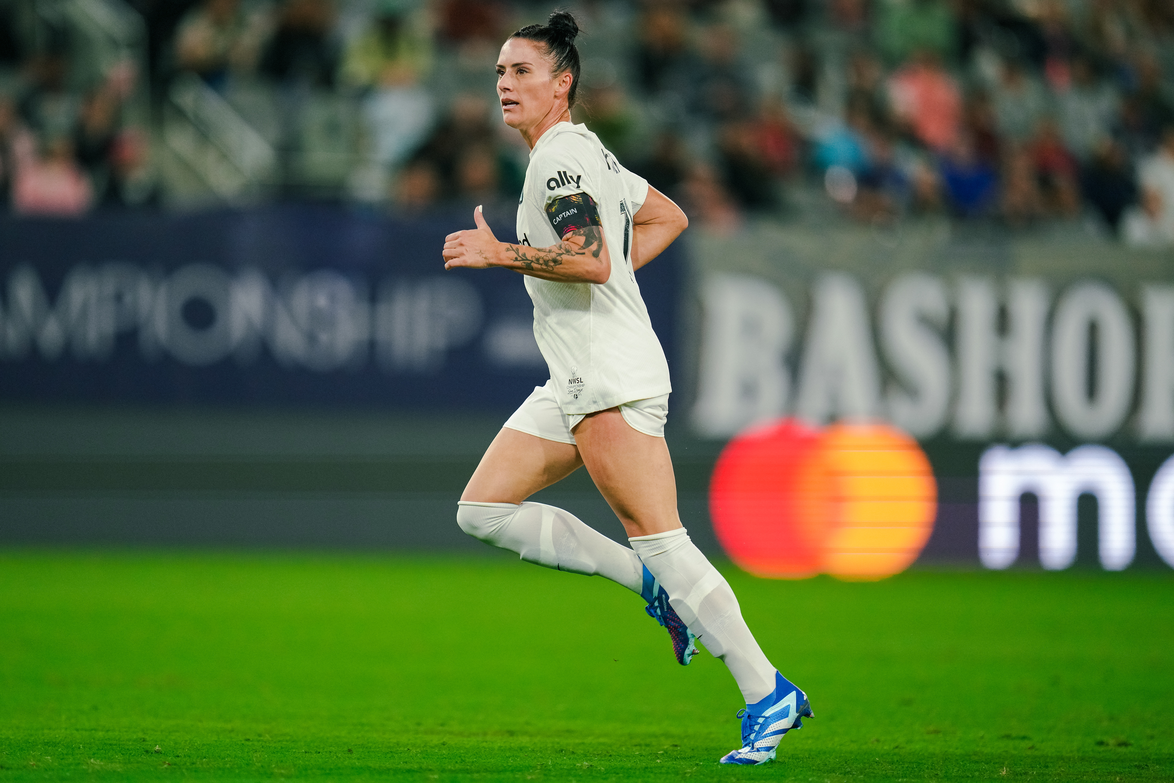 Captain Ali Krieger In the 2023 NWSL Championship Game