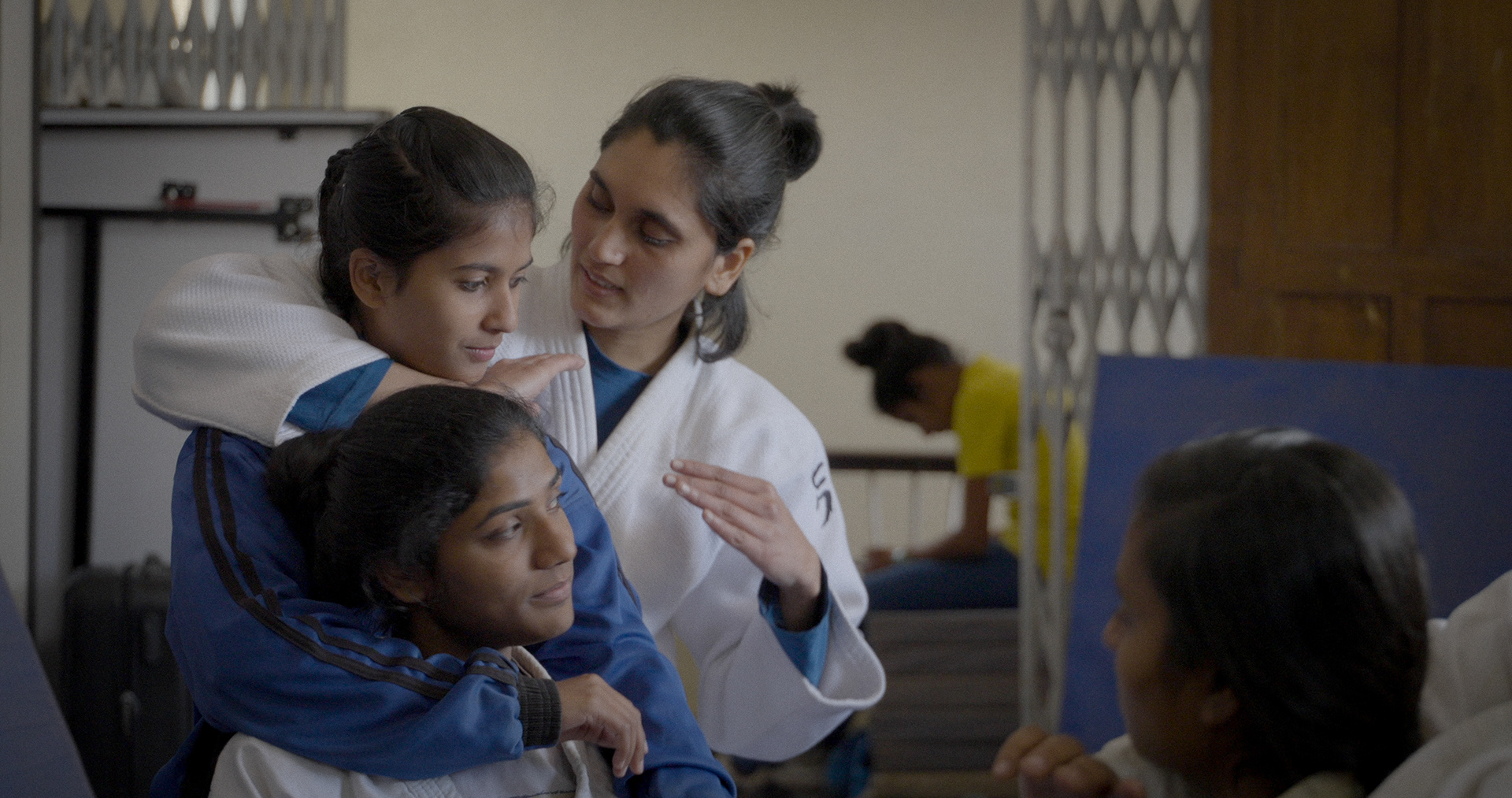 Poonam teaching othes to defend themselves