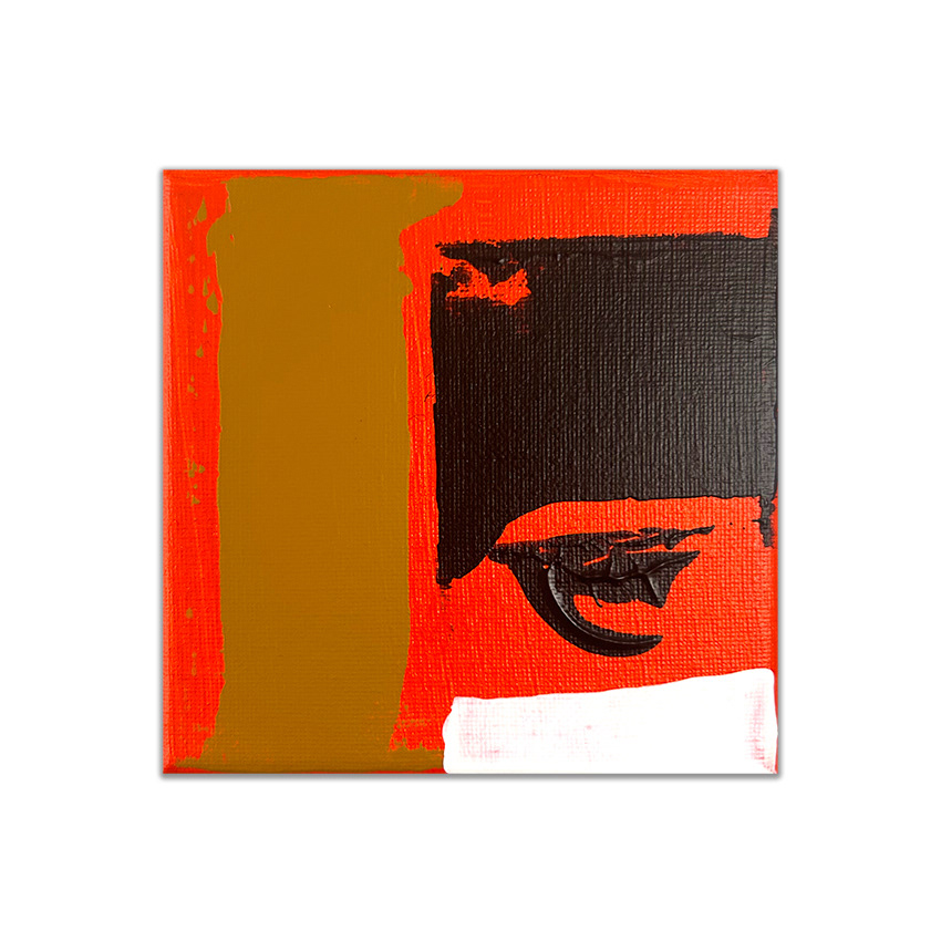 Abstract No. 18/24 / Acryl auf Leinwand 10 x 10 cm - Acrylic on canvas 3,9 x 3,9 Inch