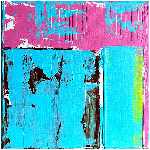 Abstract No. 06/24 / Acryl auf Leinwand 20 x 20 cm - Acrylic on canvas 7,8 x 7,8 Inch
