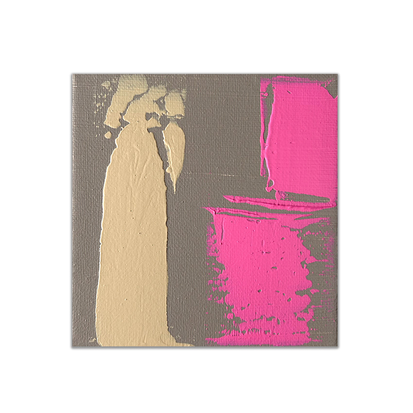 Abstract No. 20/24 / Acryl auf Leinwand 10 x 10 cm - Acrylic on canvas 3,9 x 3,9 Inch