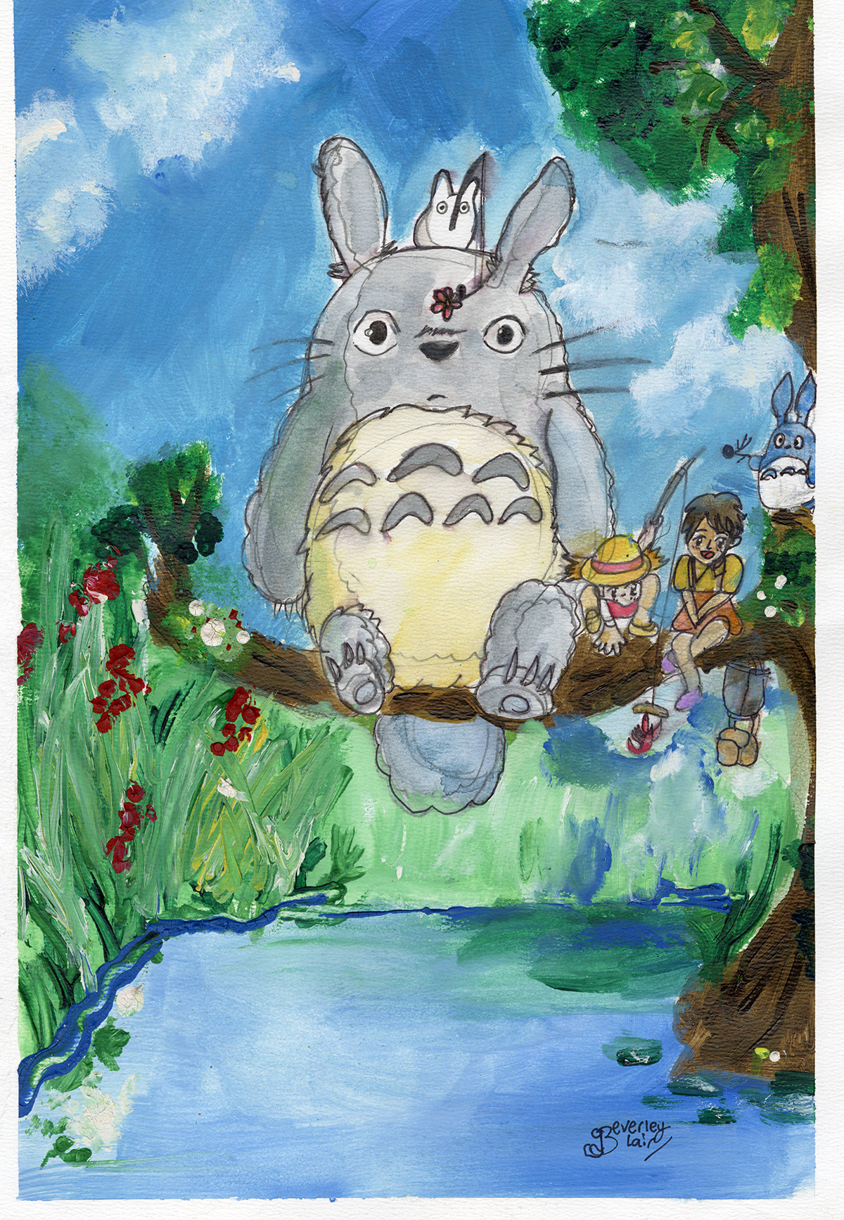 Studio Ghibli my neighbour Totoro poster fan art