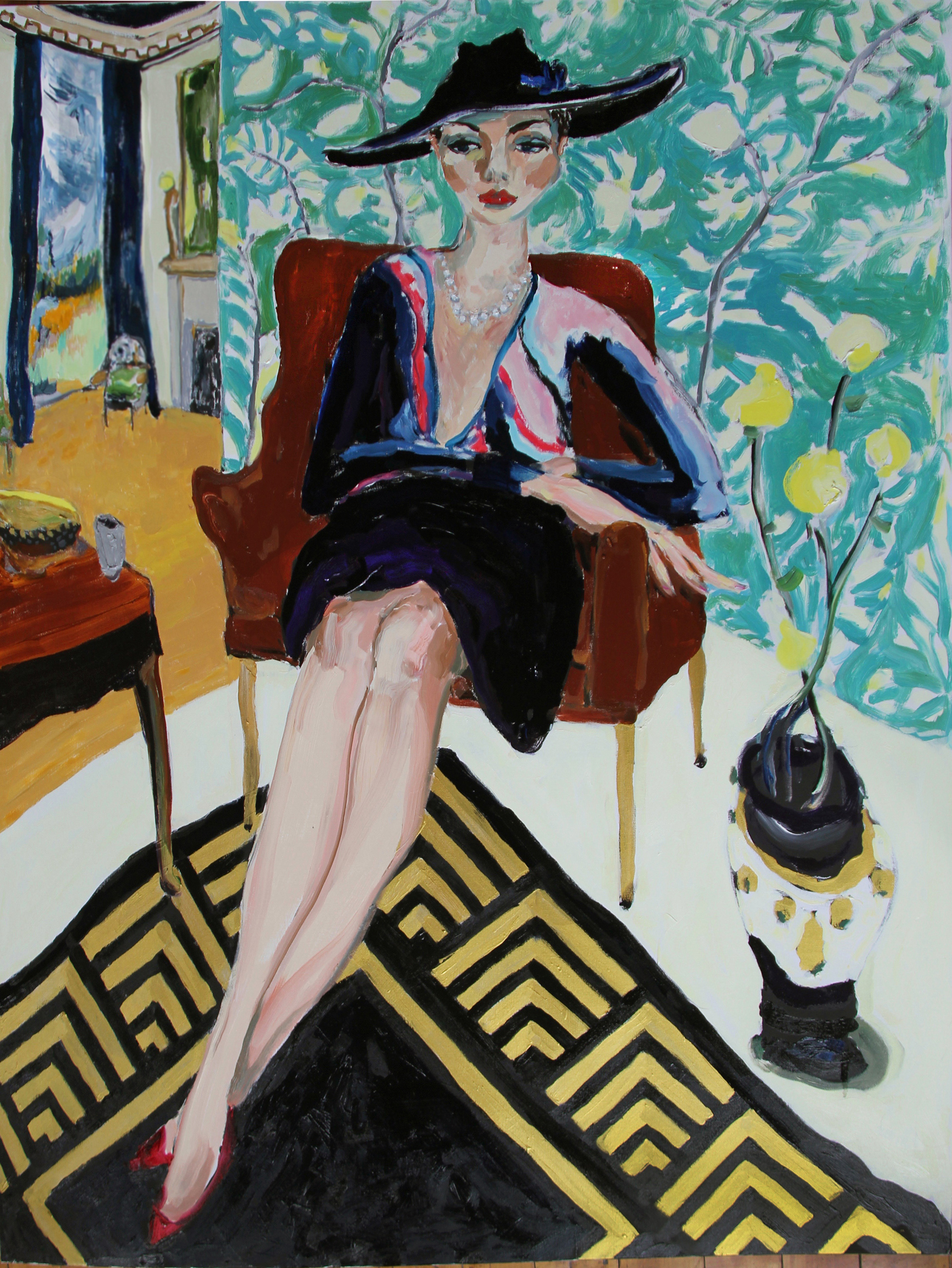 bradley wood women interiors painting