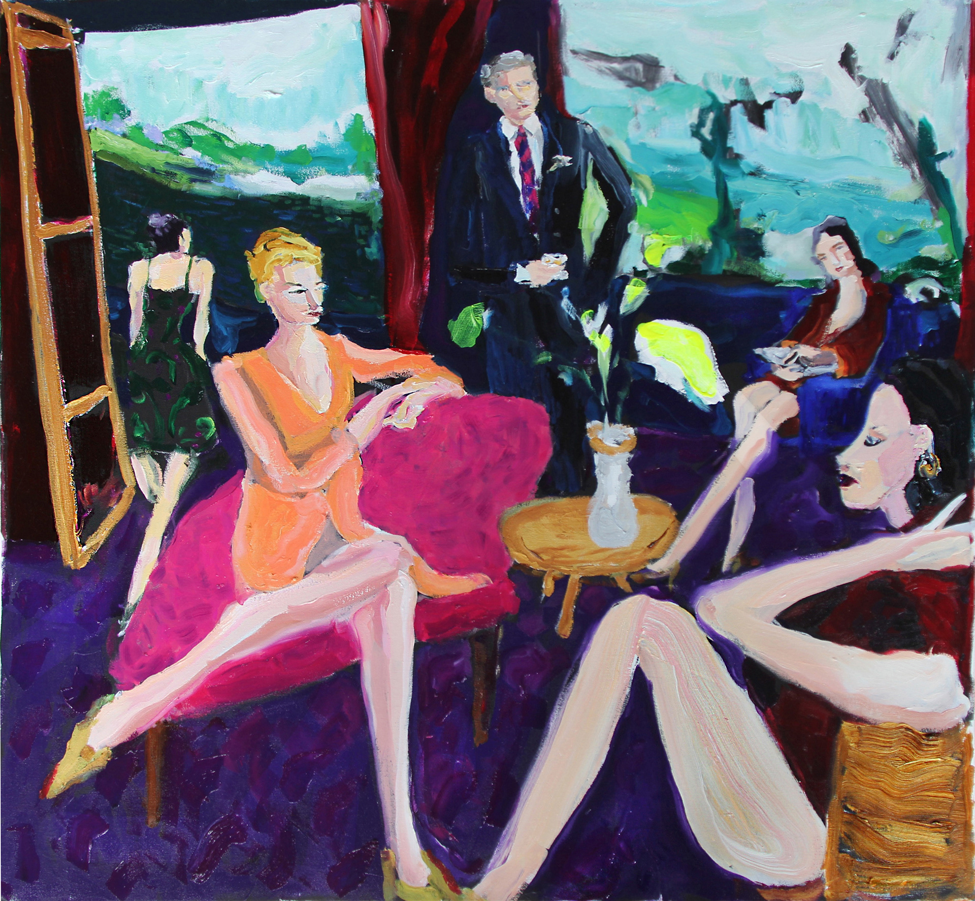 bradley wood people interiors painting
